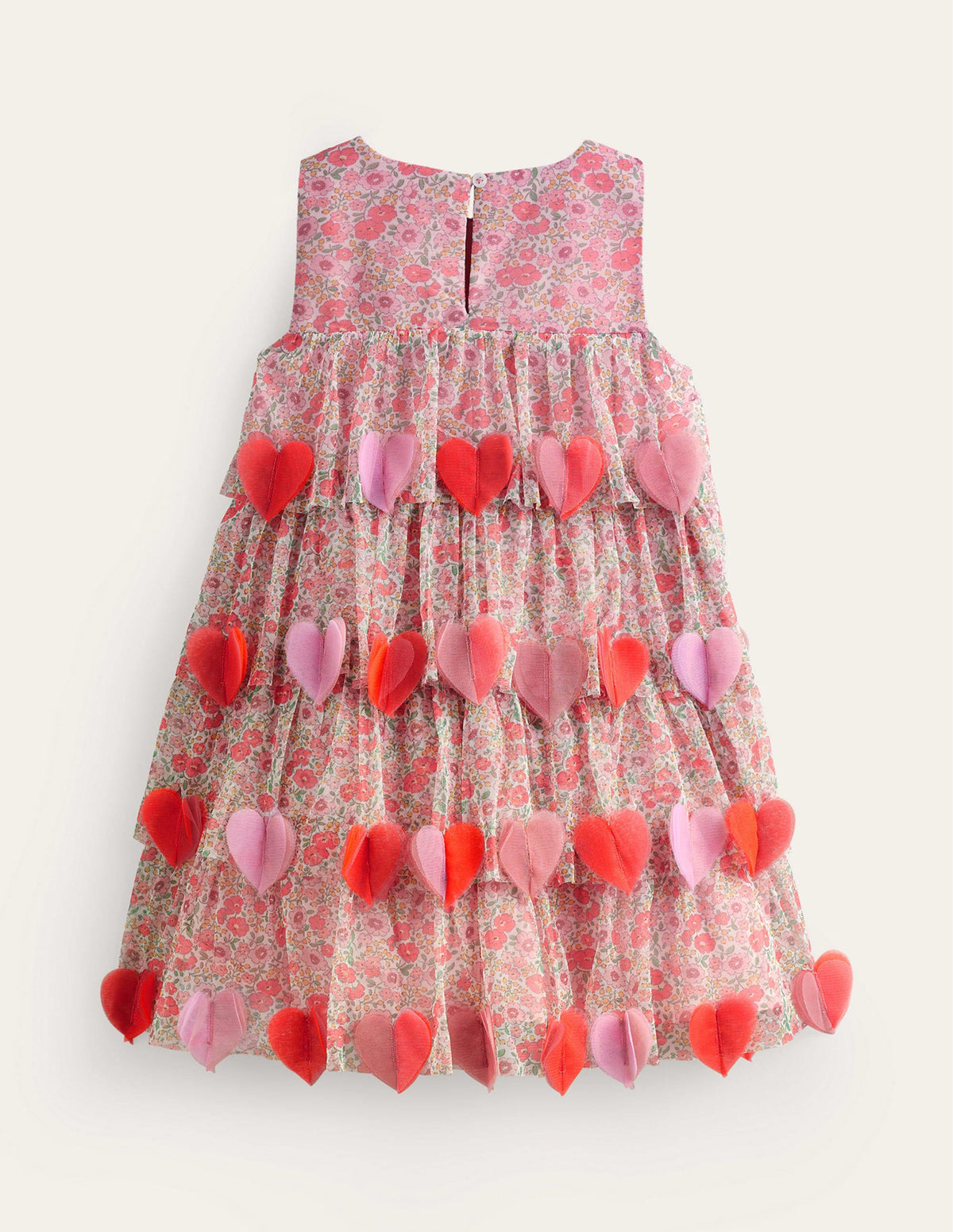Heart Flutter Party Dress-Pink Flowerbed-2