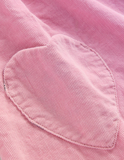 Woven Heart Pocket Tunic-Bubblegum