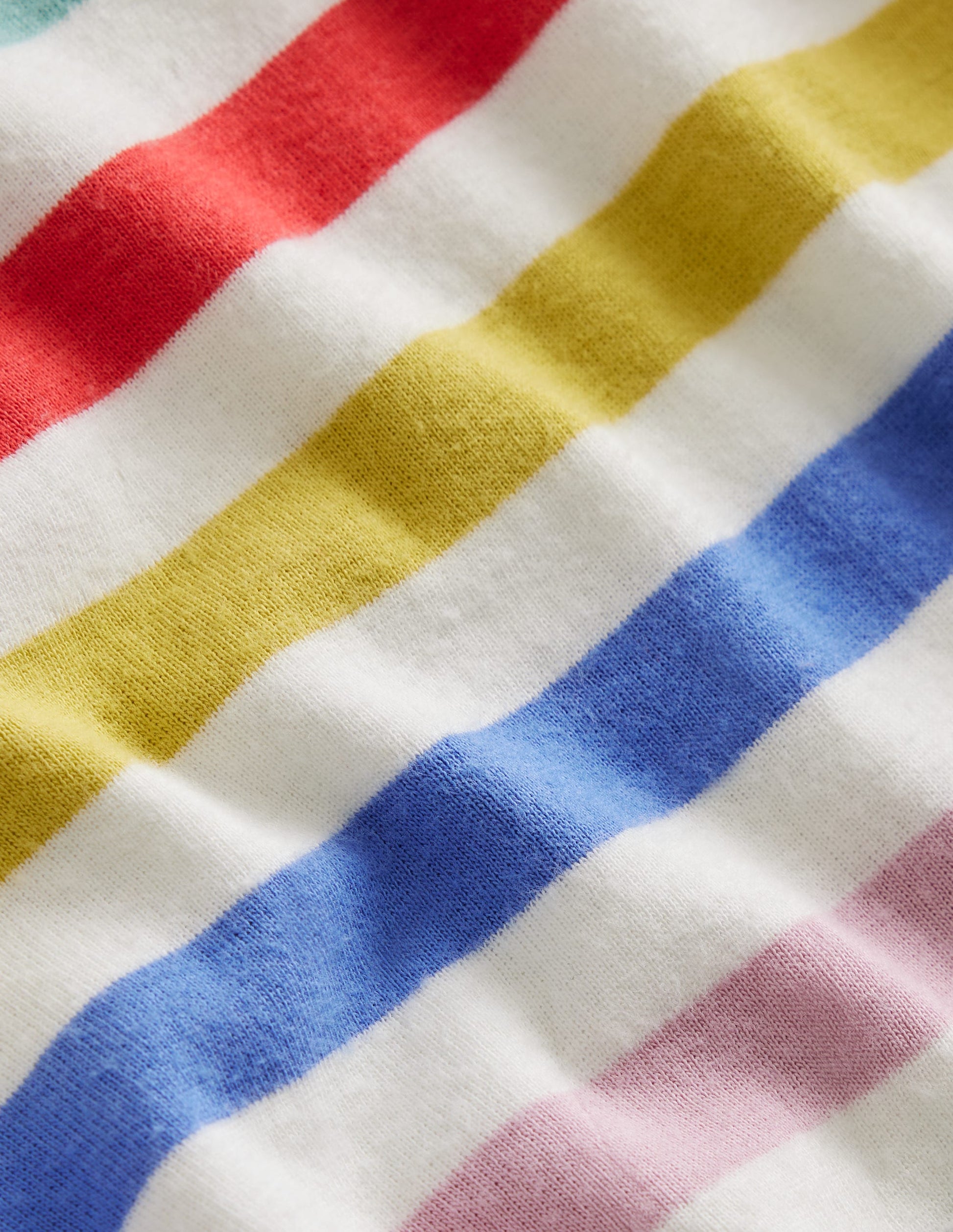 Snug Striped Short Pyjamas-Jam/Georgian Blue-3