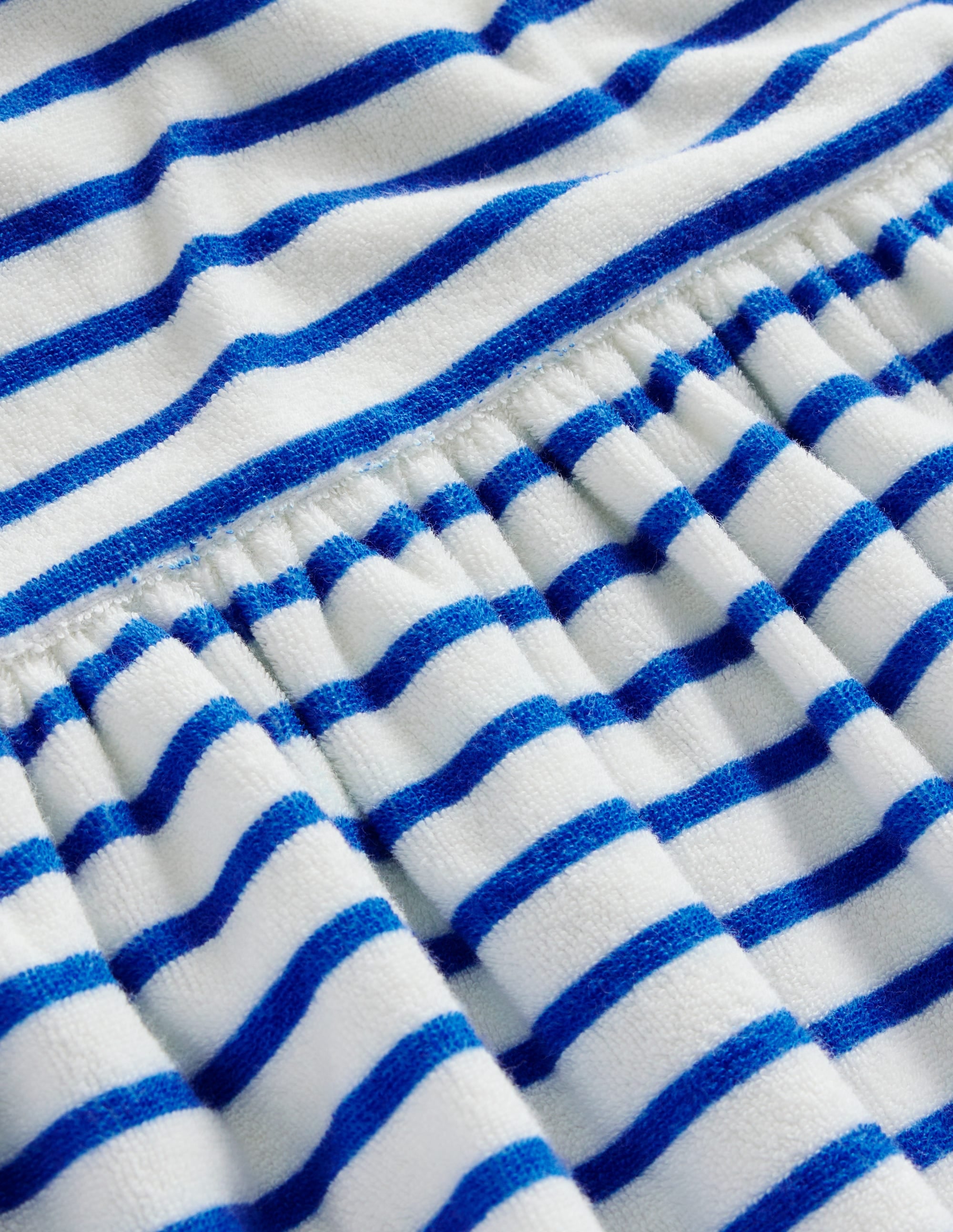 Fun Towelling Dress-Sapphire Blue/Vanilla Pod - Image 3