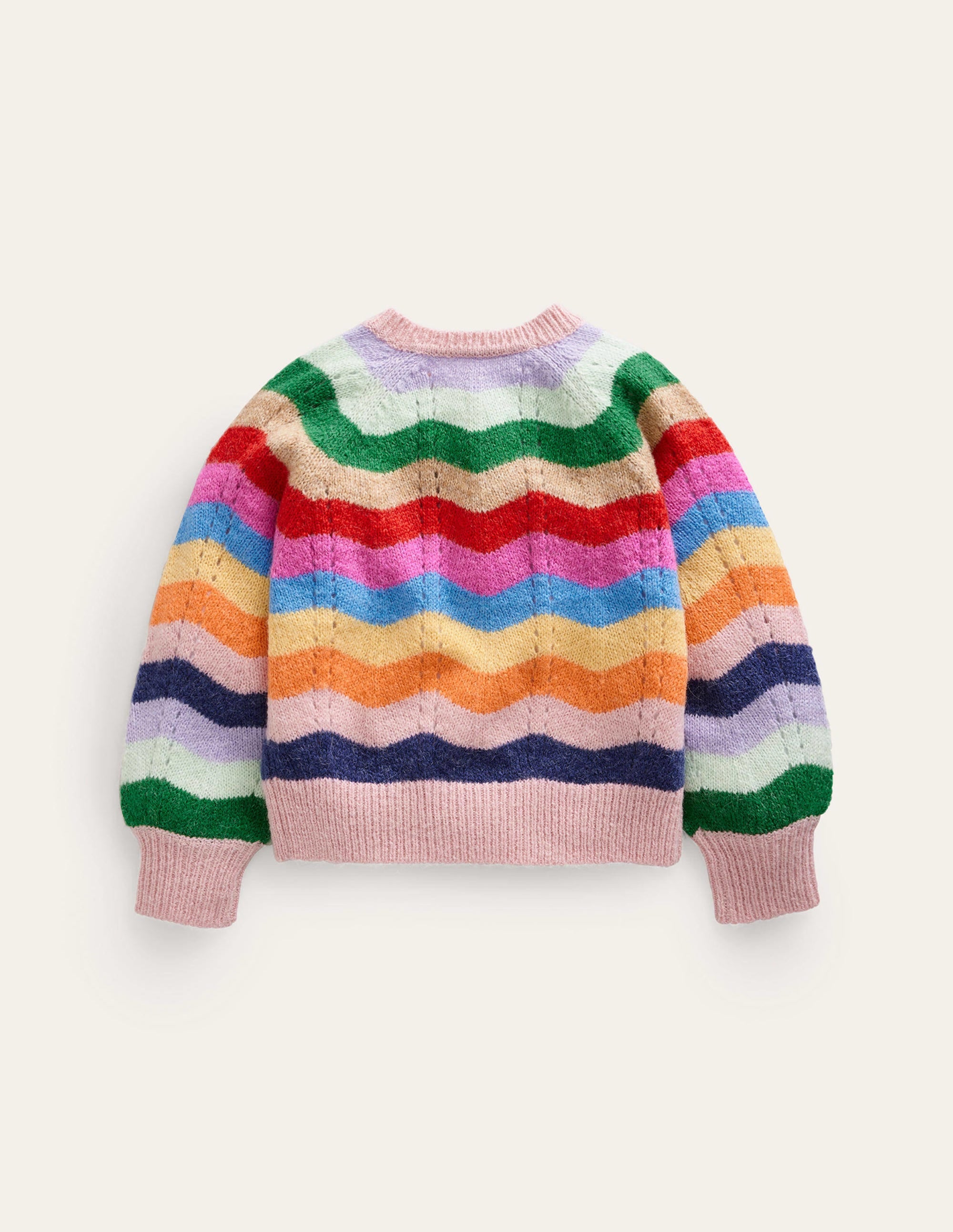 Blouson Wave Cardigan-Multi Rainbow - Image 2