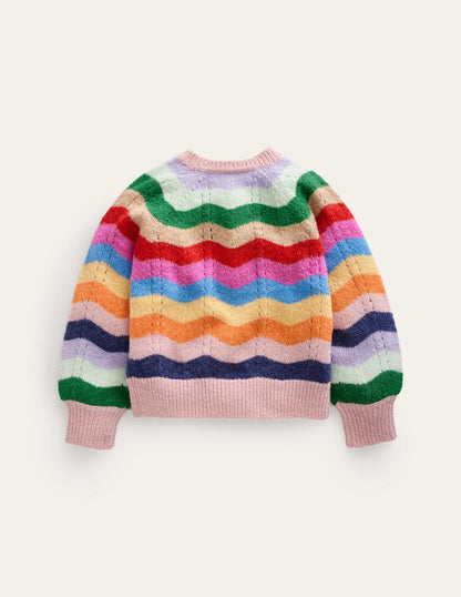 Blouson Wave Cardigan-Multi Rainbow-2