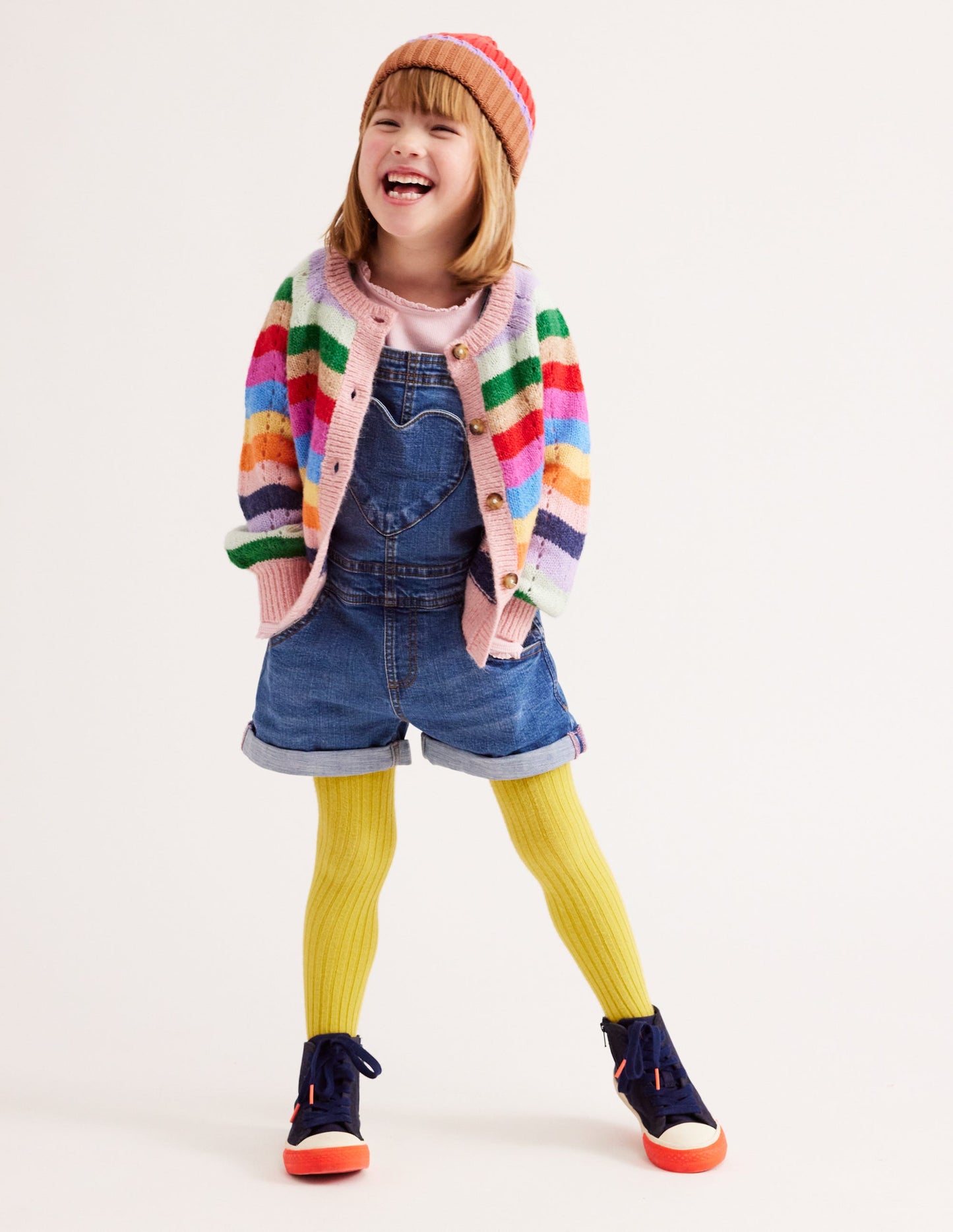 Blouson Wave Cardigan-Multi Rainbow
