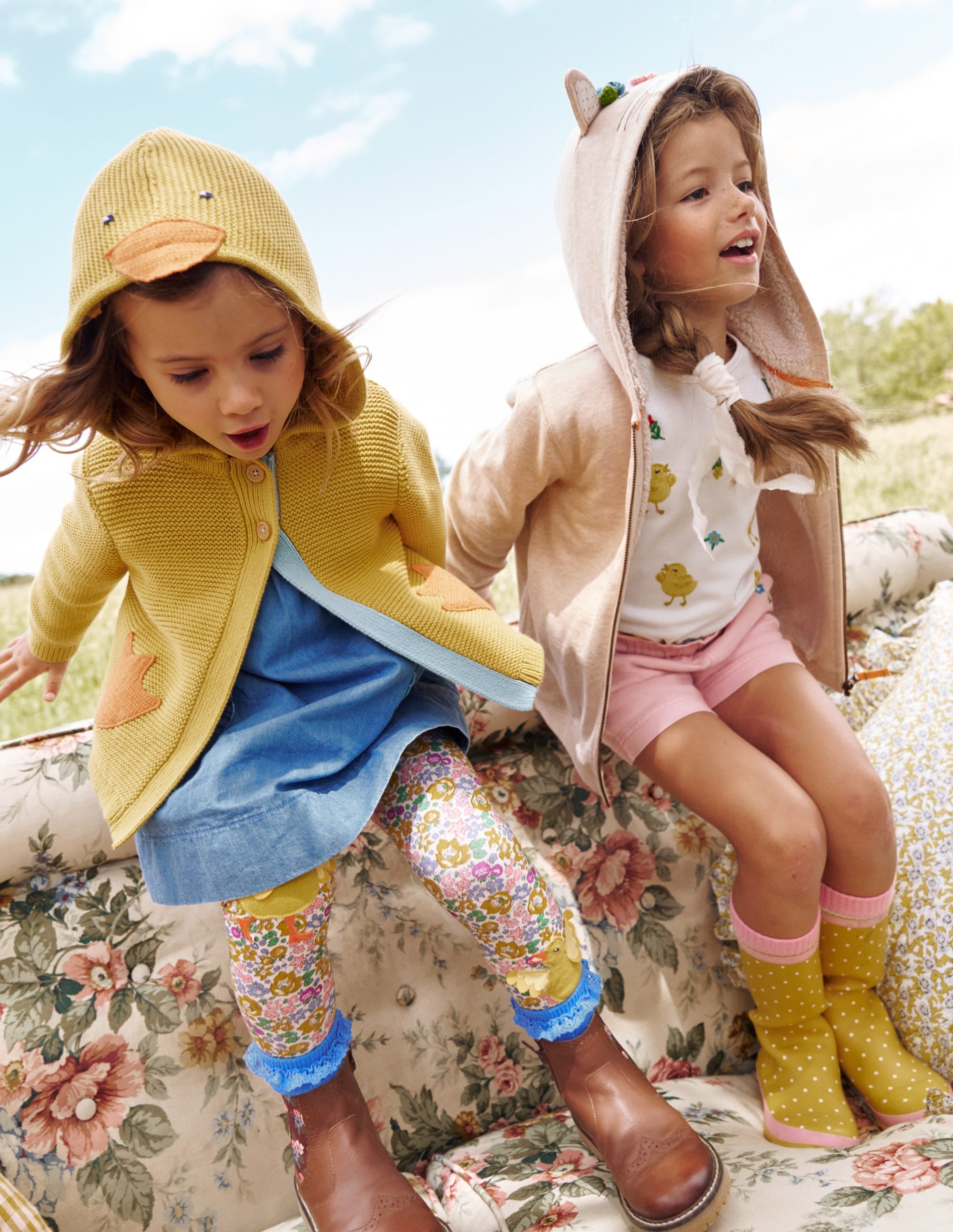Novelty Knitted Hoodie-Honey Yellow Chick - Image 4