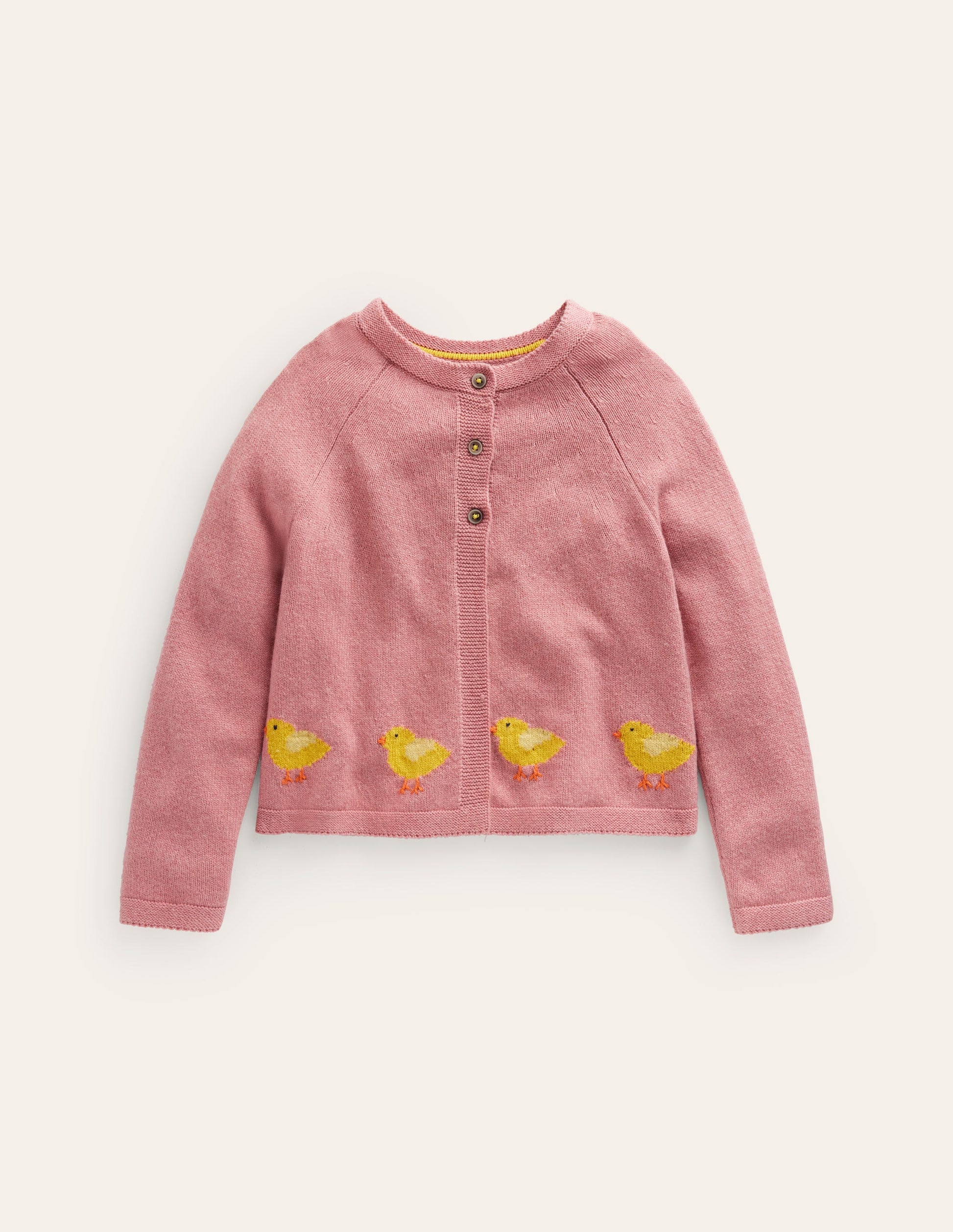 Embroidered Cardigan-Almond Pink Chicks-1