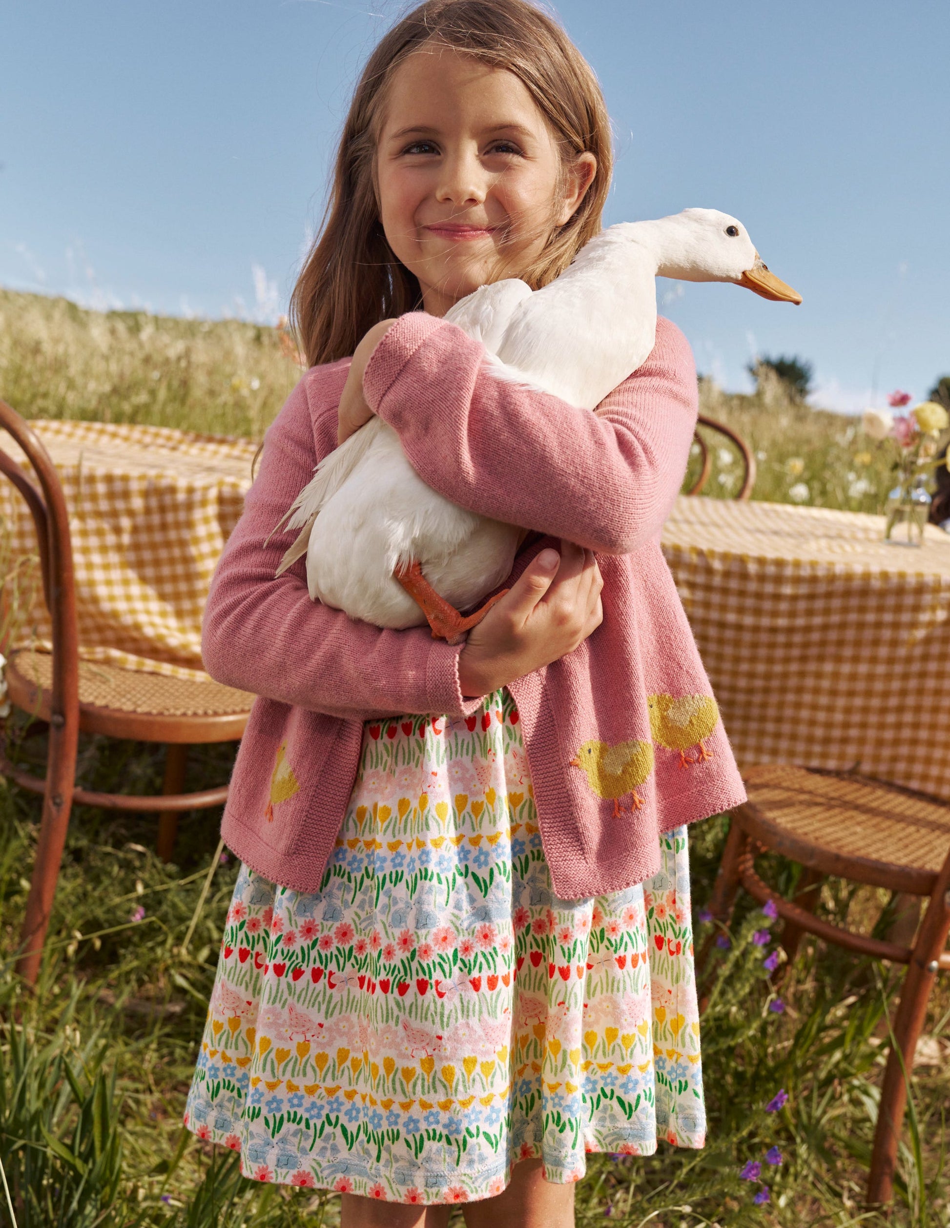 Embroidered Cardigan-Almond Pink Chicks-4