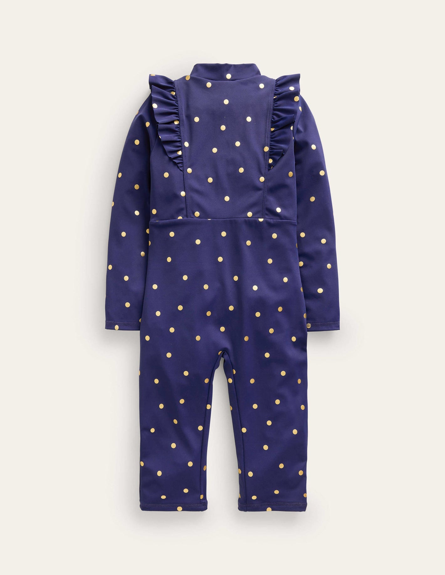 Sun Safe Surf Suit-Navy, Gold Spot