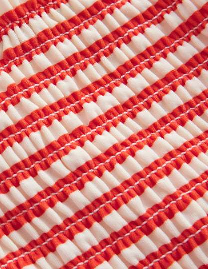 Smocking Pretty Bikini-Poppy Red Spot-3