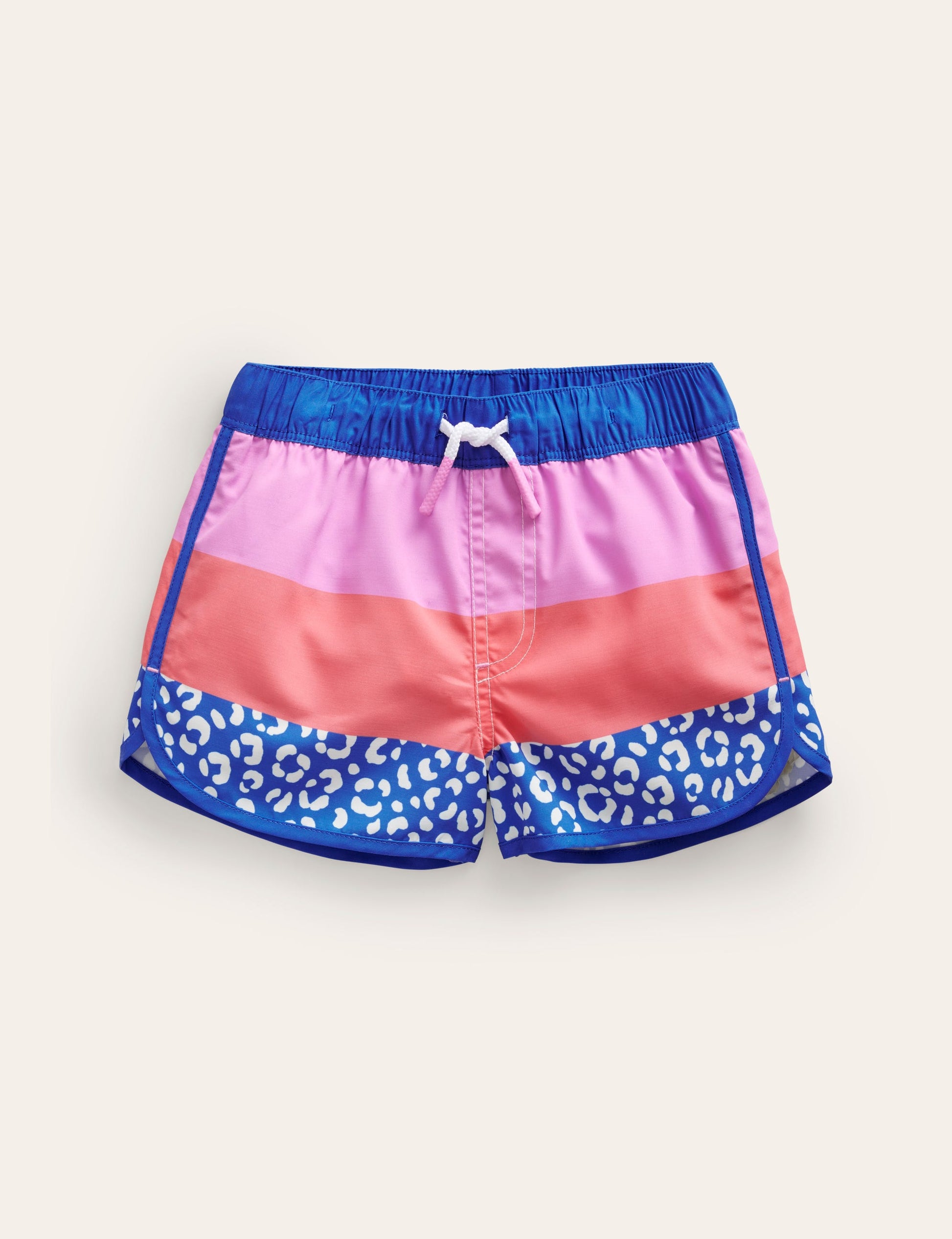 Surf Shorts-Blue Leopard-1