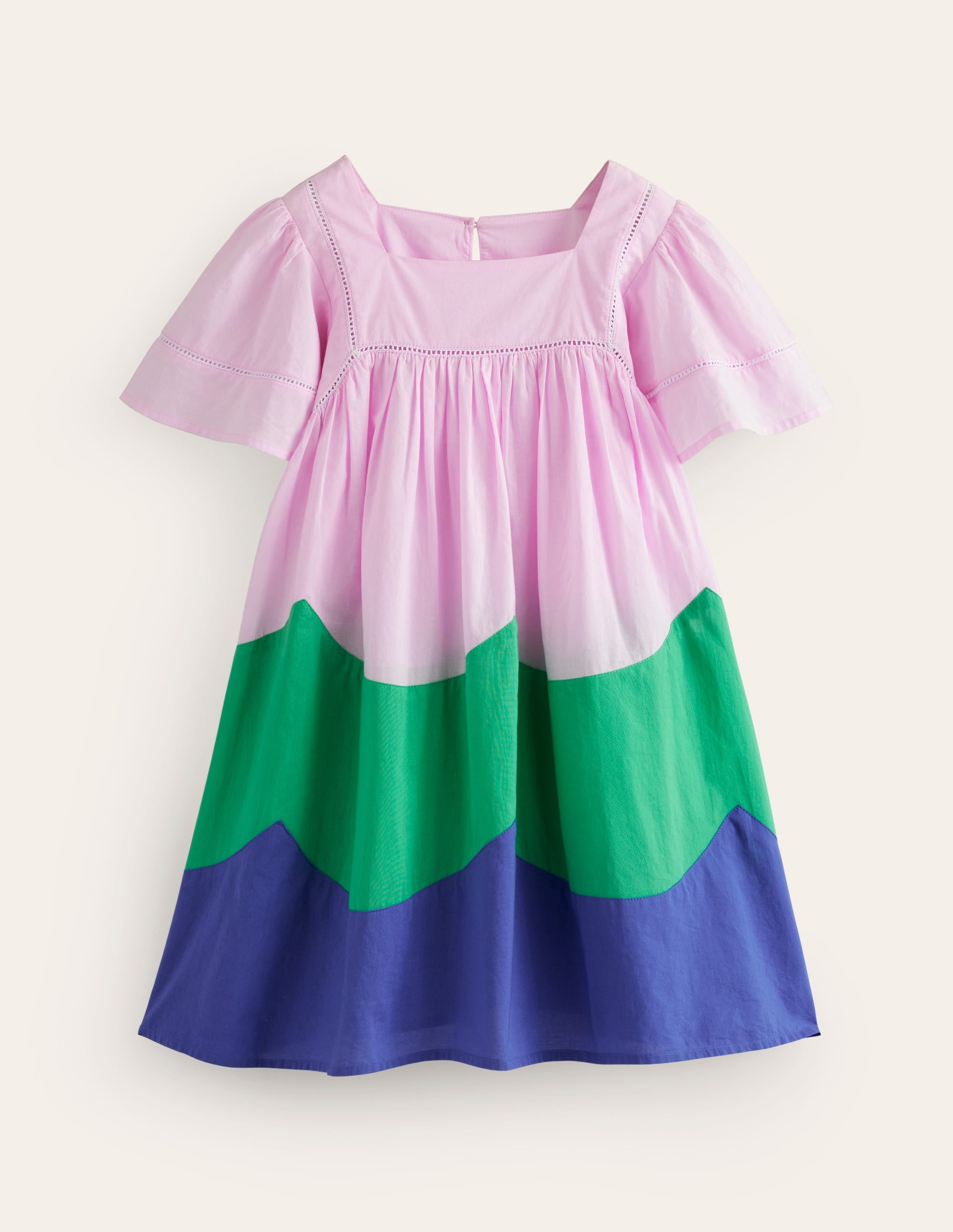 Lightweight Holiday Dress-Sugared Almond Pink Scallop - Image 1