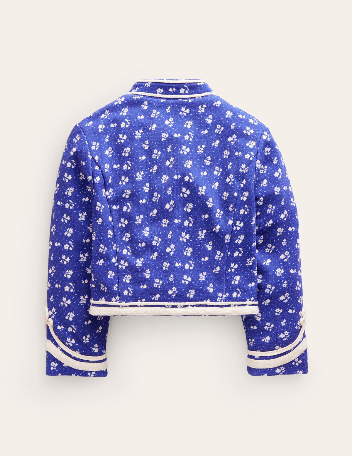 Military Jacket-Indigo Sprig Floral - Image 1