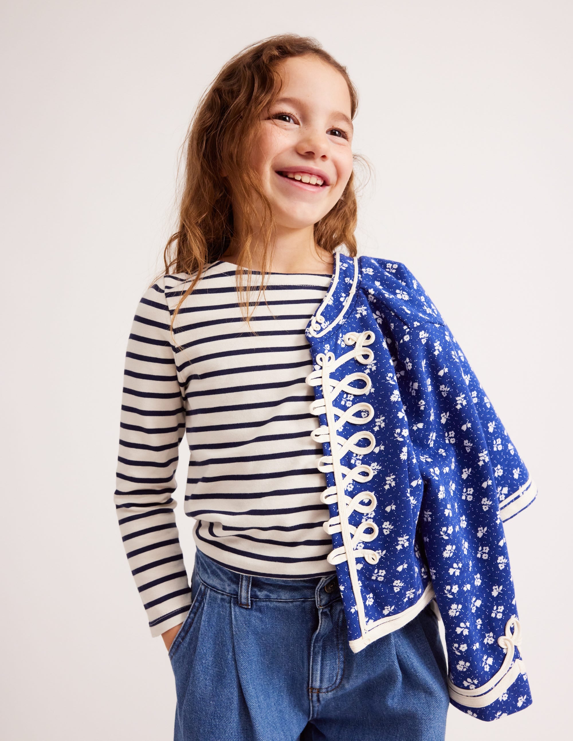 Military Jacket-Indigo Sprig Floral - Image 4