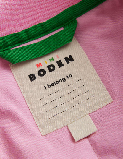 Borg Mix Bomber Jacket-Ivory / Colourblock Spot-4