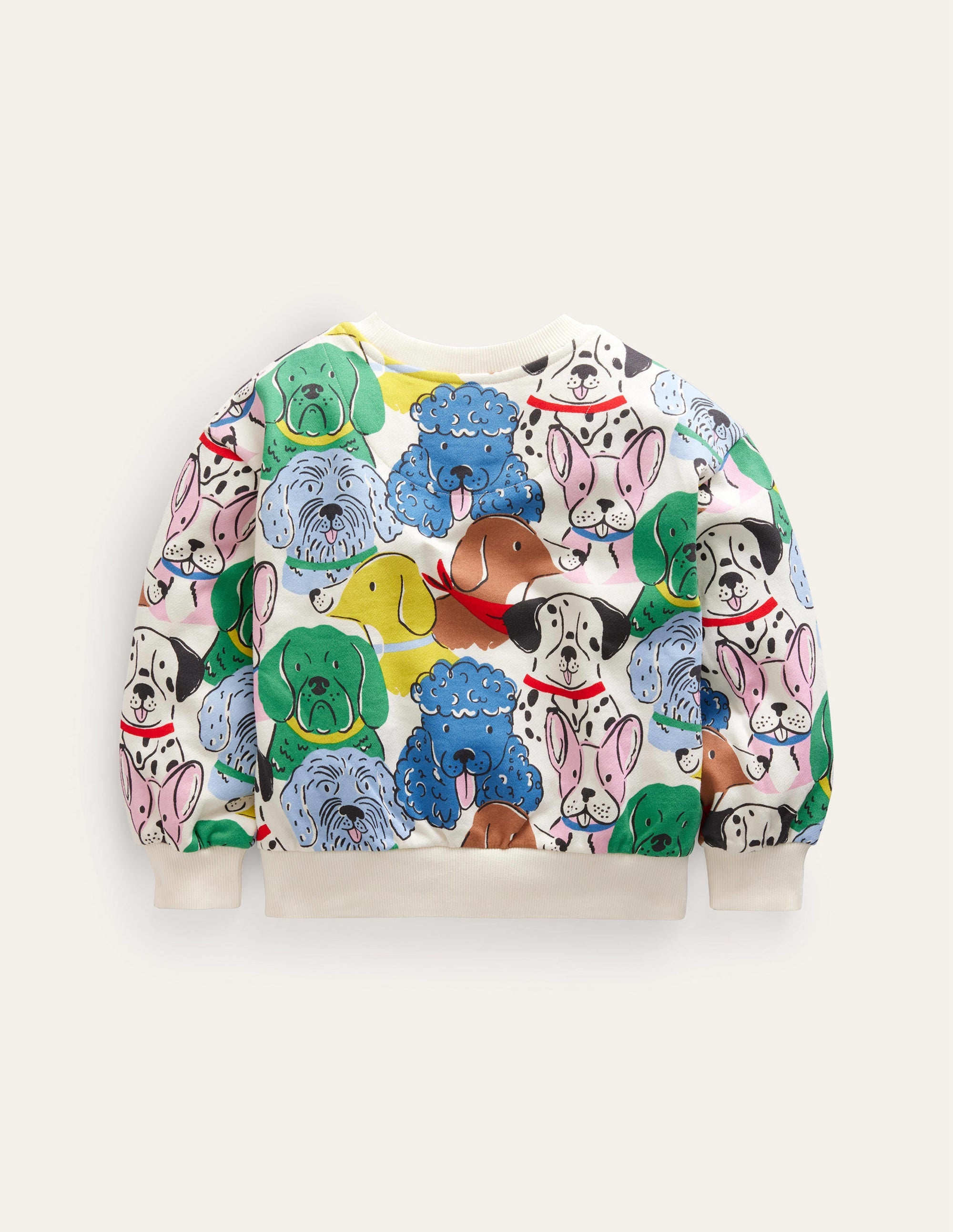 Printed Relaxed Sweatshirt-Multi Dogs - Image 1
