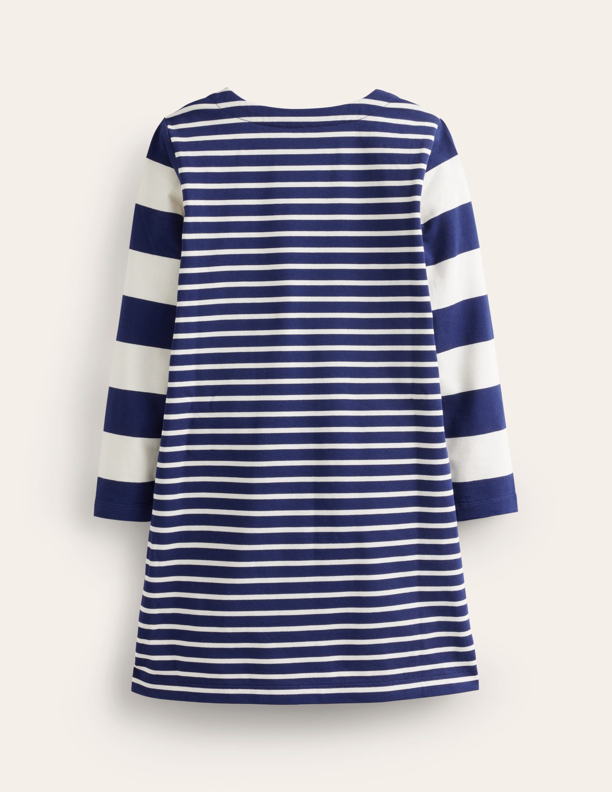 Fun Breton Dress-Sapphire Blue/ Ivory - Image 2