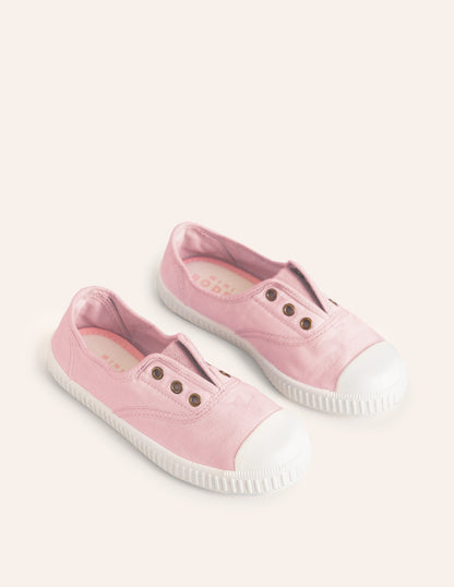 Laceless Canvas Pull-ons-Cameo Pink