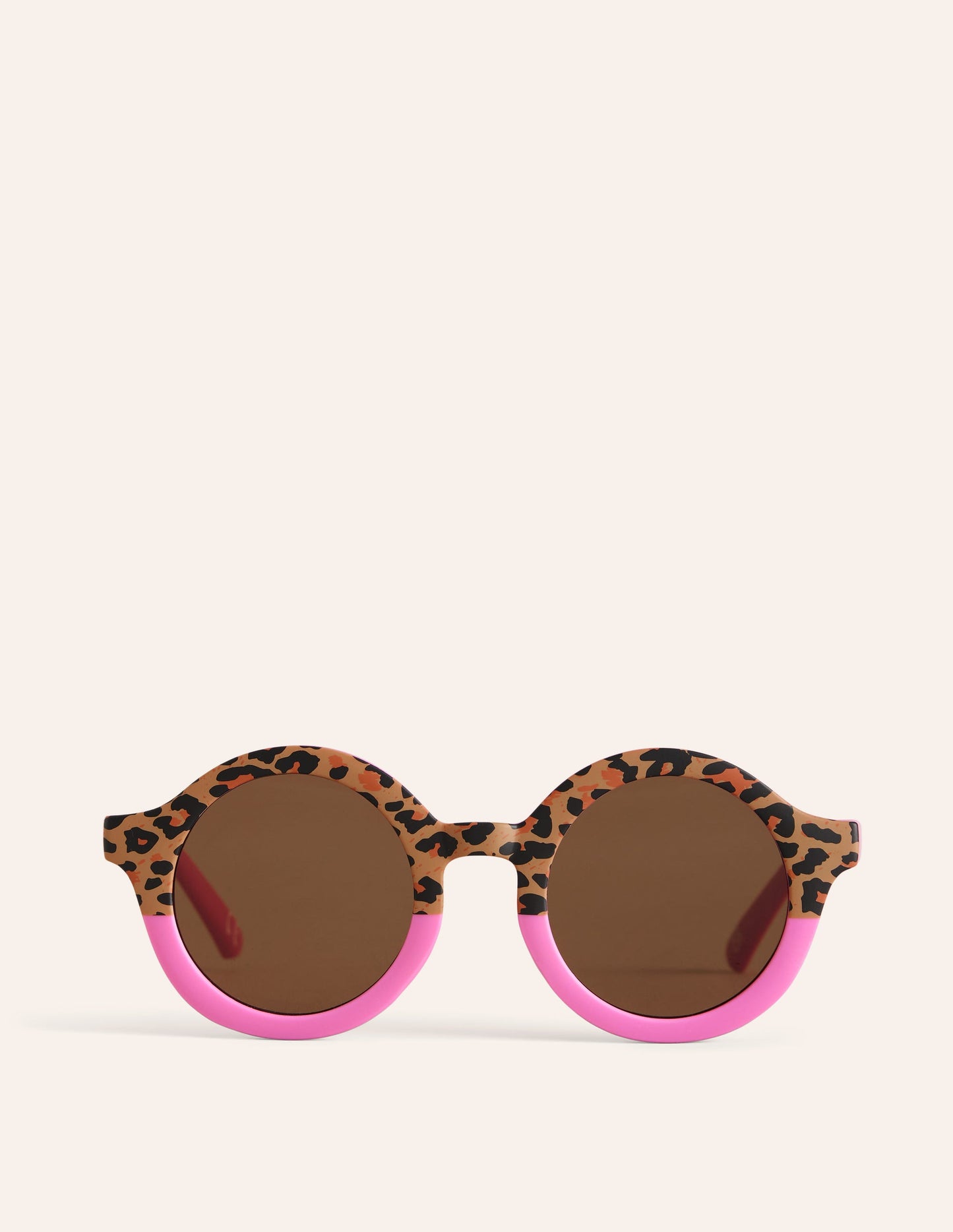 Classic Sunglasses-Pink Leopard Print