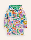 Towelling Throw-On-Multi Safari Friends