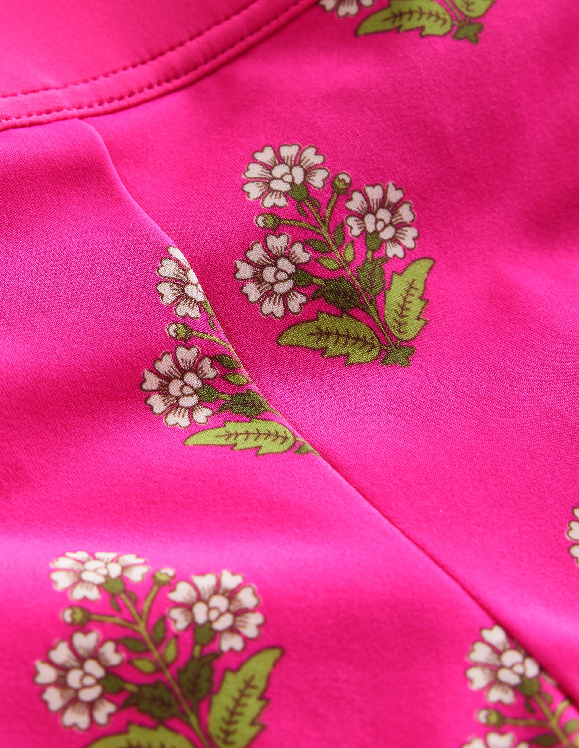 Patterned Swim Shorts-Pink Small Woodblock-3
