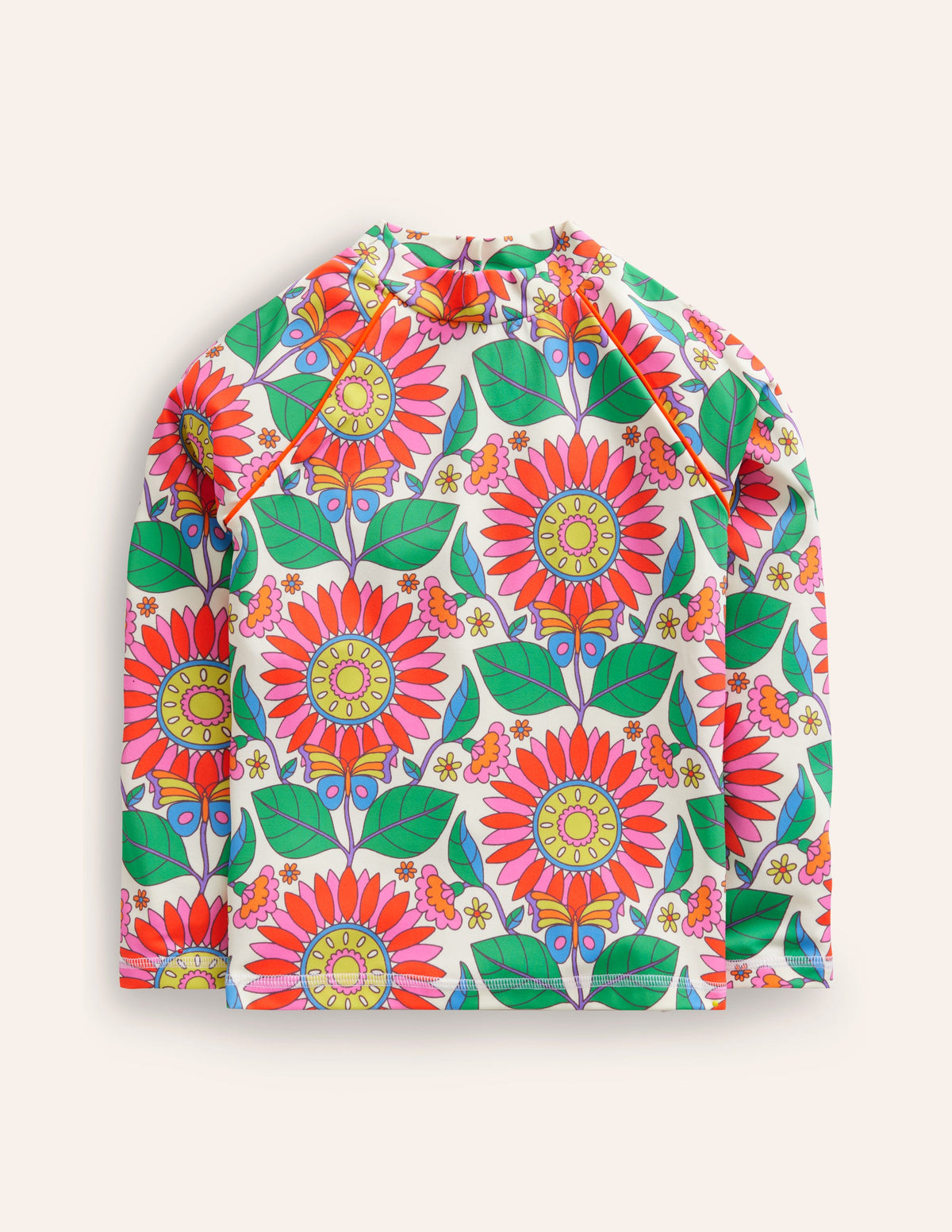 Patterned Rash Vest-Multi Daisy Vine - Image 1
