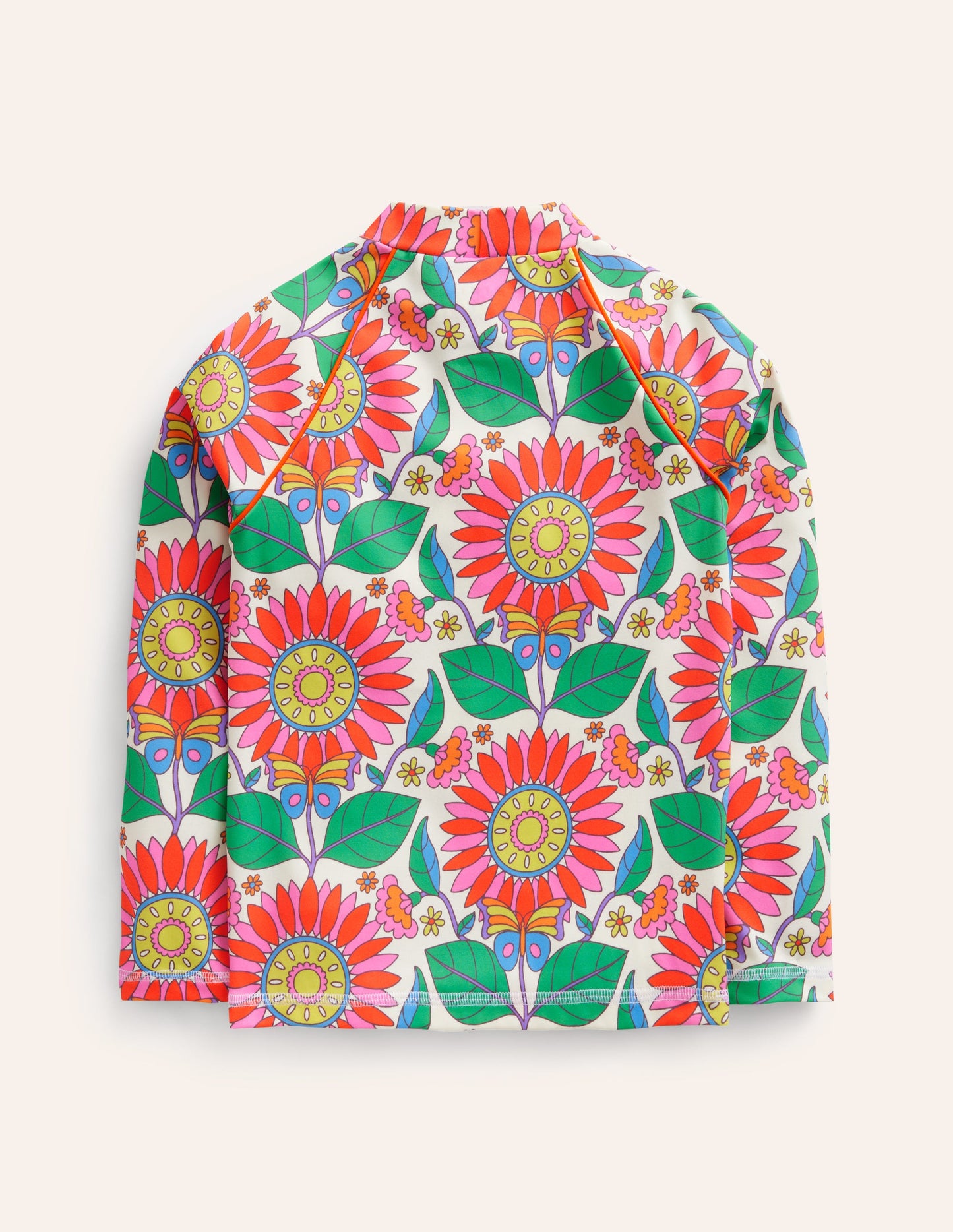 Patterned Rash Vest-Multi Daisy Vine