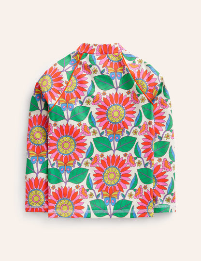 Patterned Rash Vest-Multi Daisy Vine-2