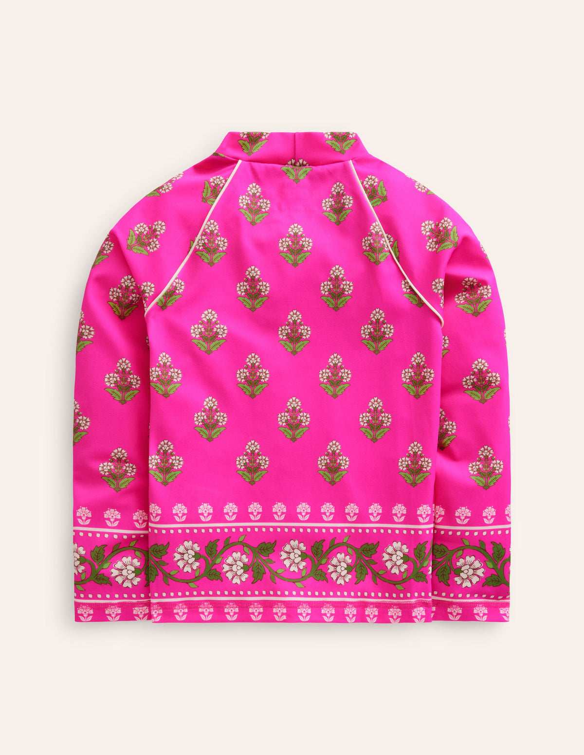 Patterned Rash Vest-Pink Small Woodblock - Image 2