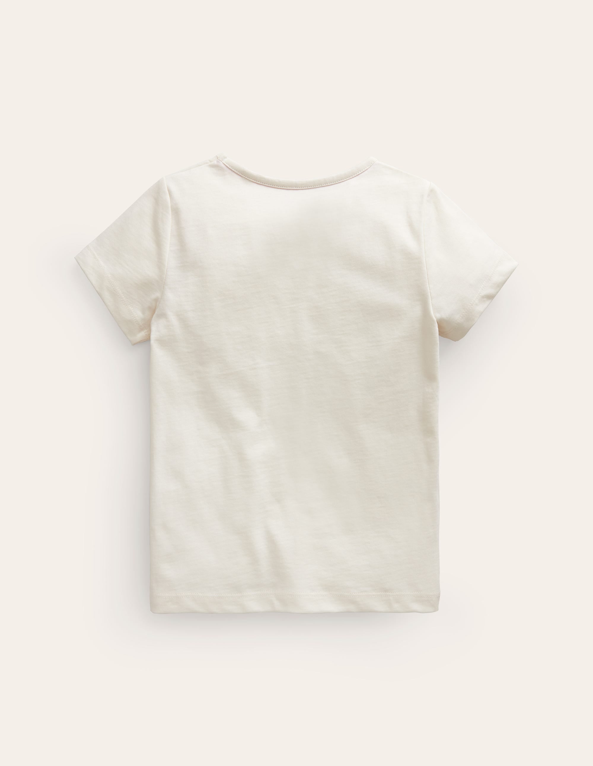 Printed Graphic T-Shirt-Vanilla White Slogan - Image 2