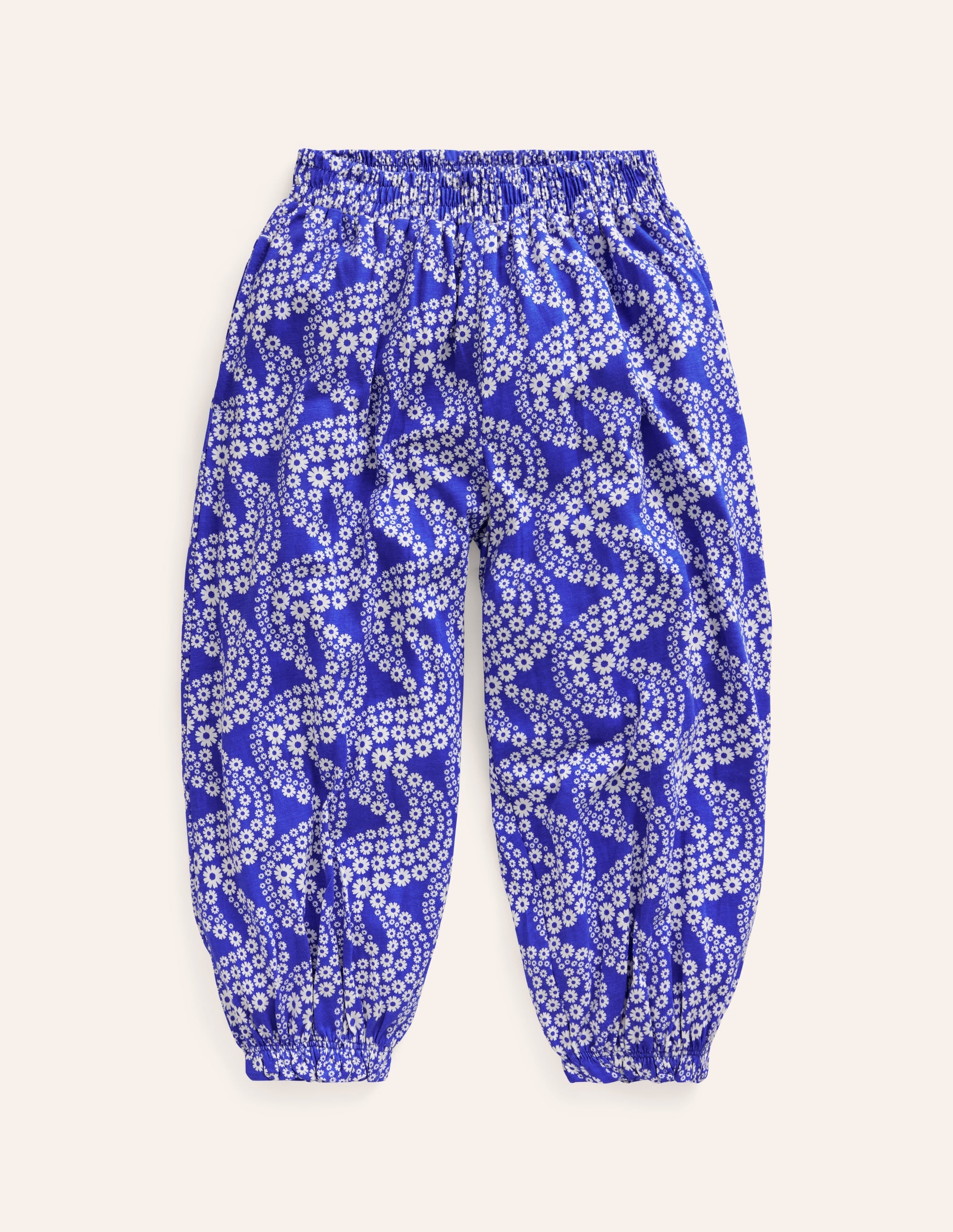 Jersey Harem Trousers-Greek Blue Wave - Image 1