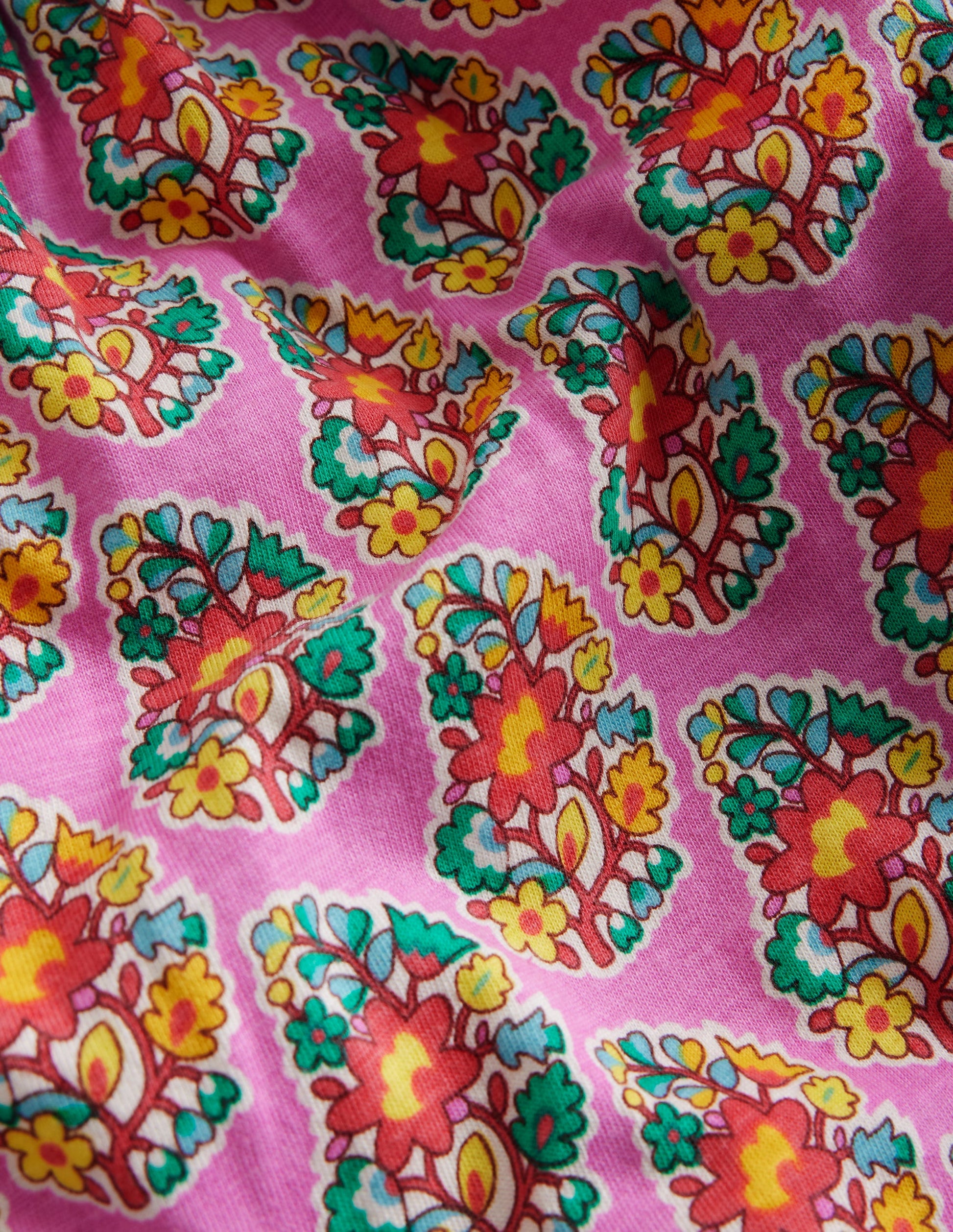 Jersey Harem Trousers-Peony Pink Paisley-3