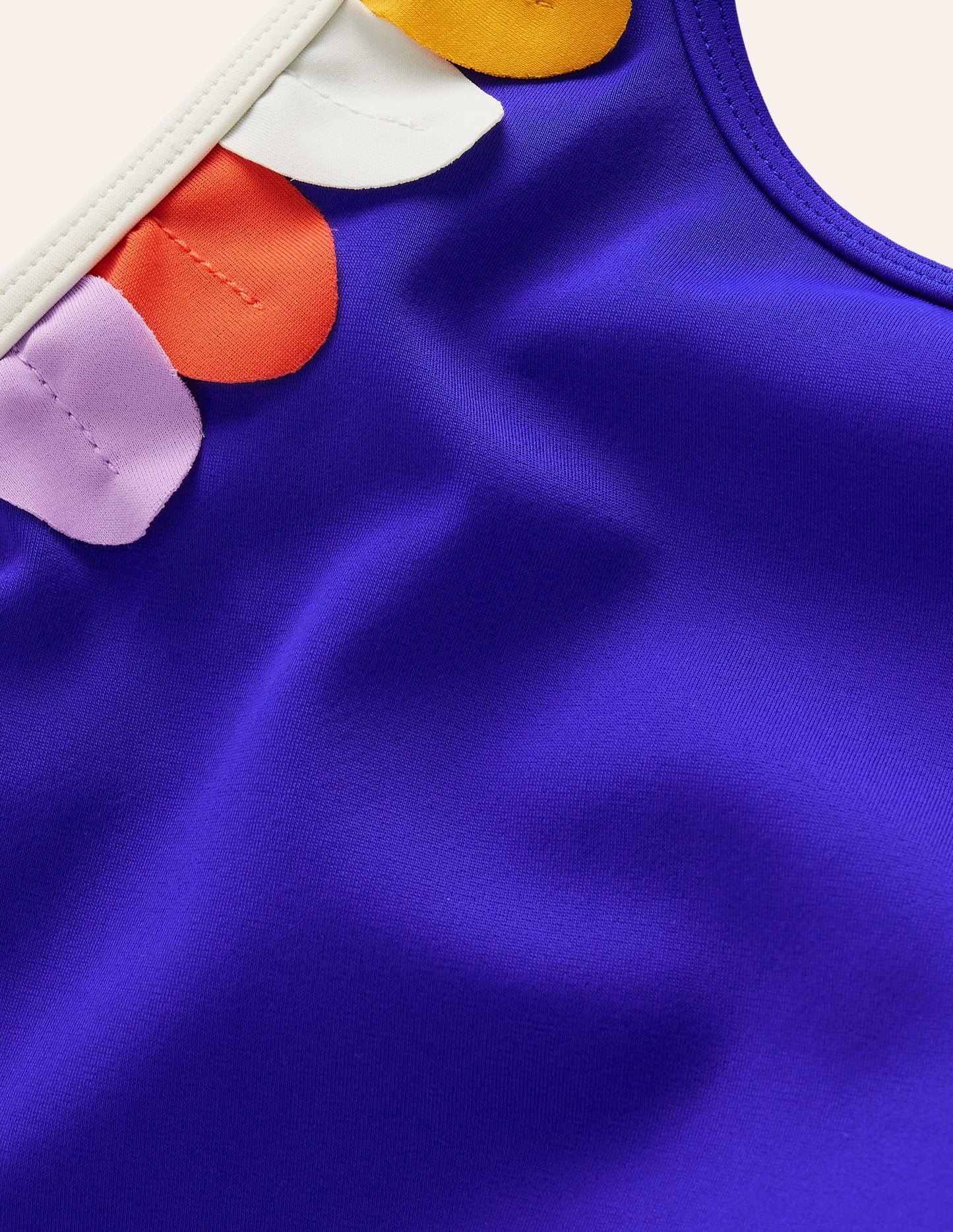 Cut-Out Flower Swimsuit-Blue Heron Multi Daisy