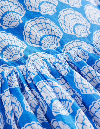 Cross-Back Dress-Blue Seashells-3