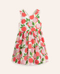Cross-Back Dress-Ivory Peaches