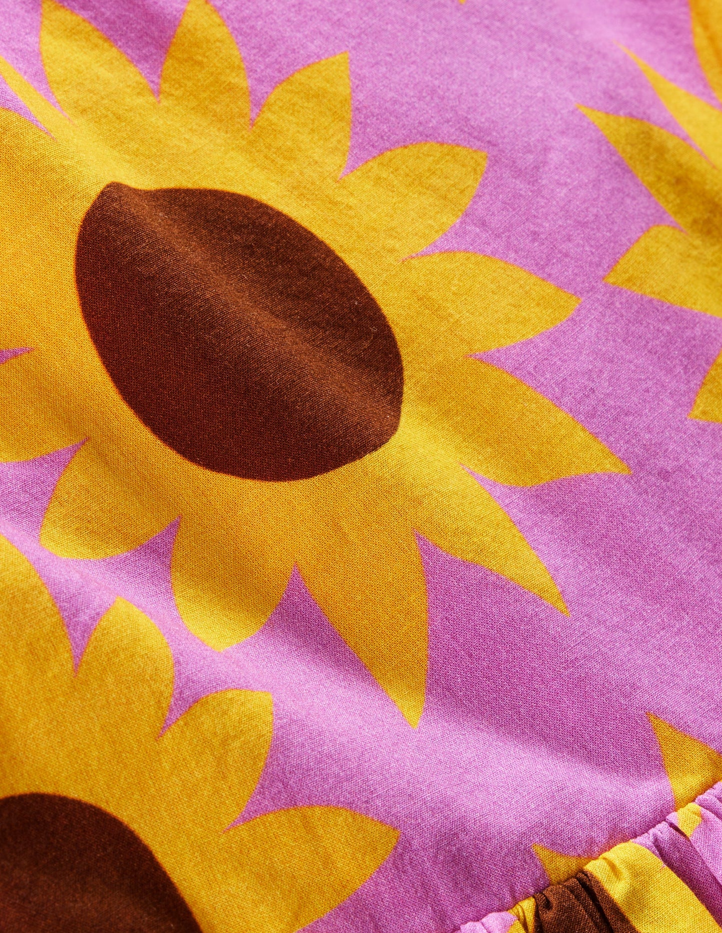 Cross-Back Dress-Pink Sunflower Geo