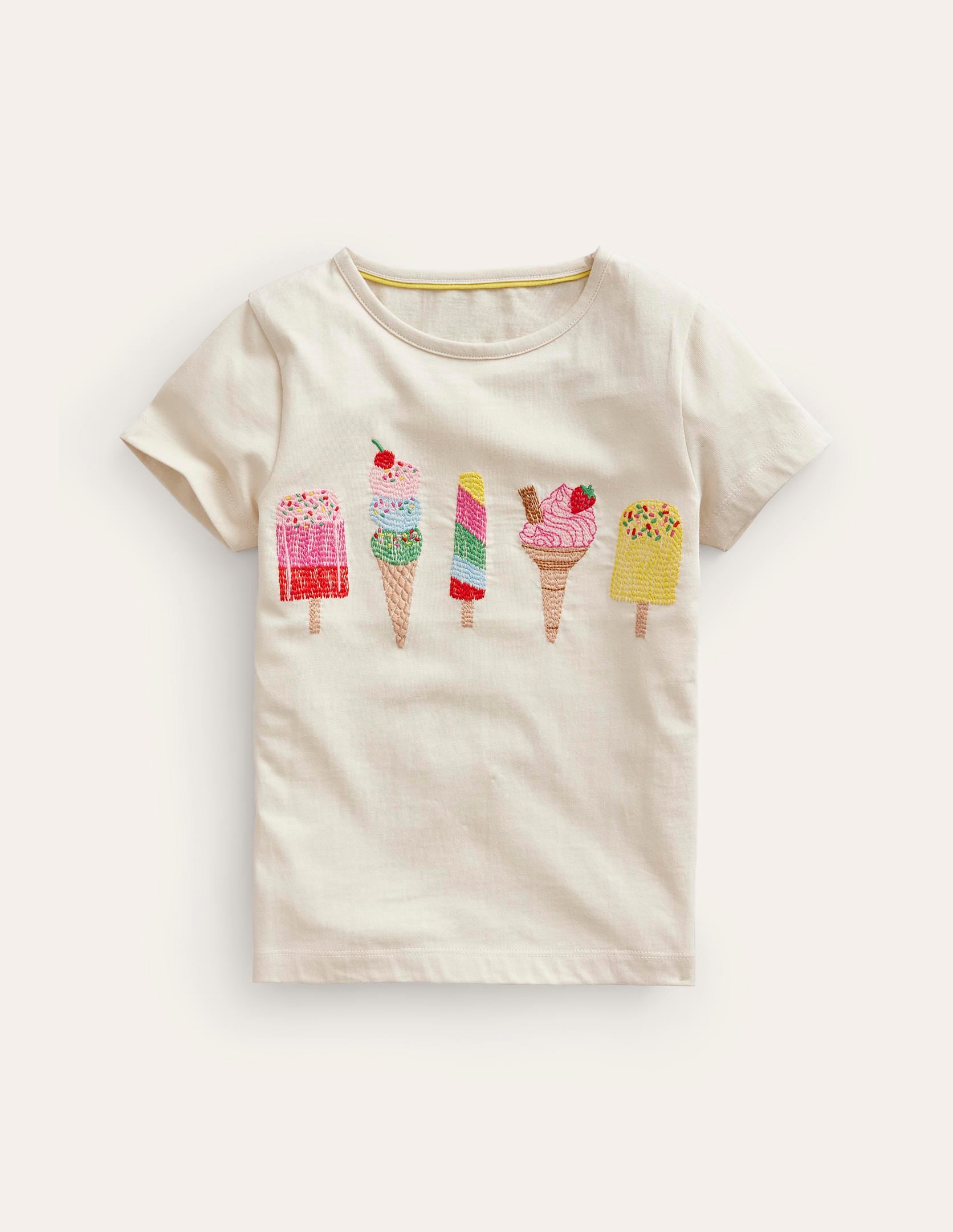 Superstitch Logo T-Shirt-Vanilla White Ice Creams - Image 1