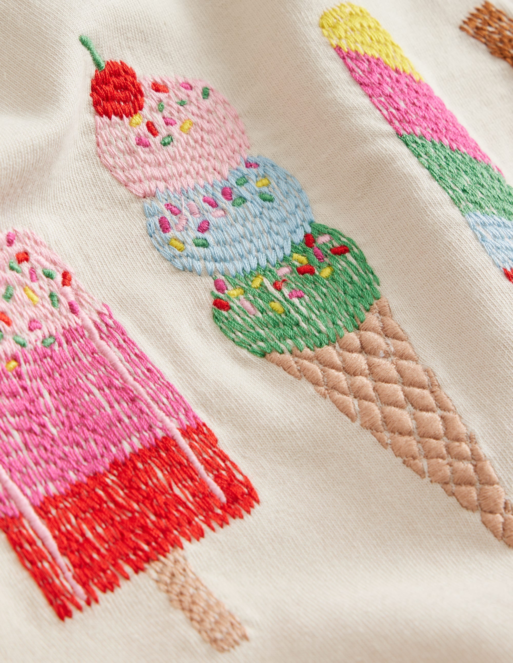 Superstitch Logo T-Shirt-Vanilla White Ice Creams - Image 3