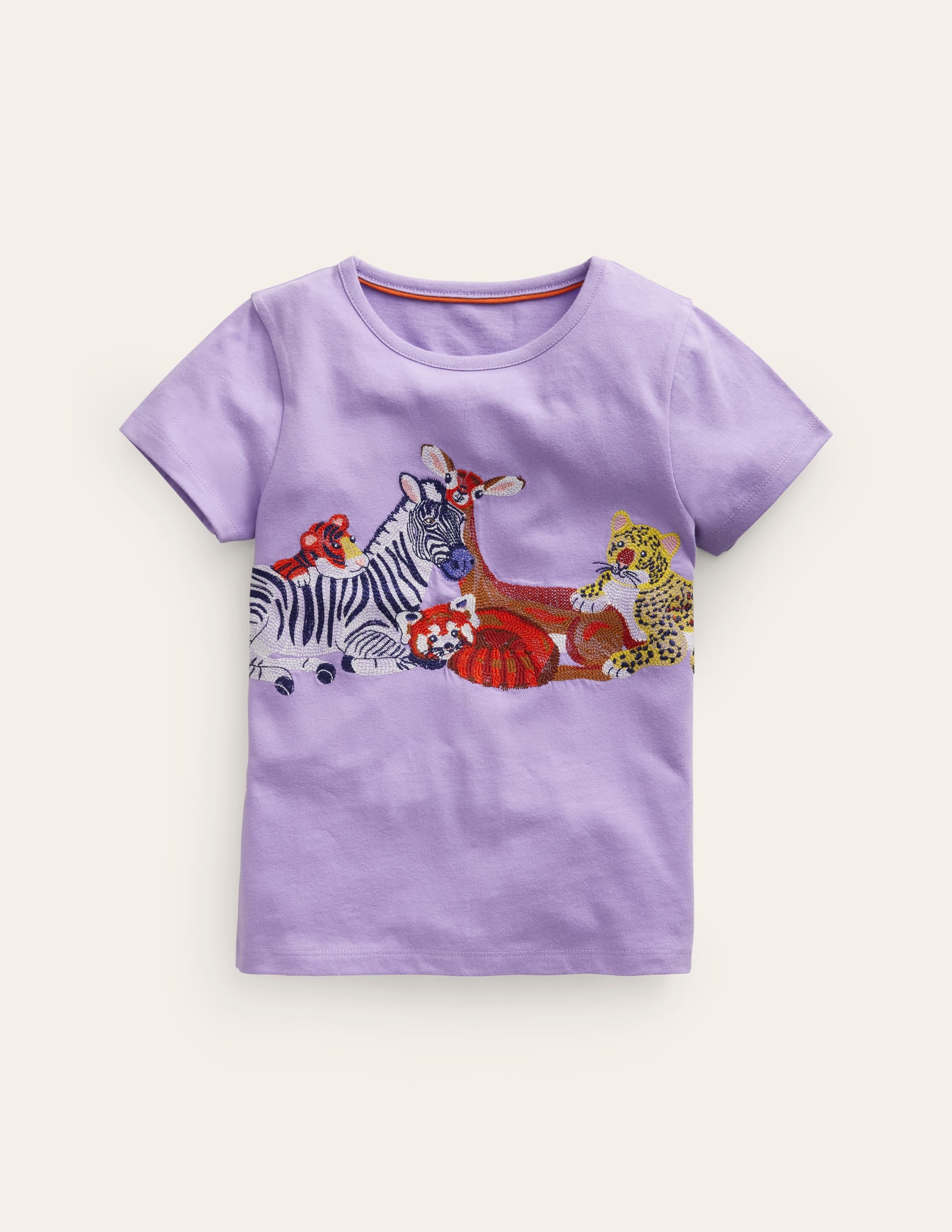 Superstitch Logo T-Shirt-Parma Violet Safari Animals - Image 1