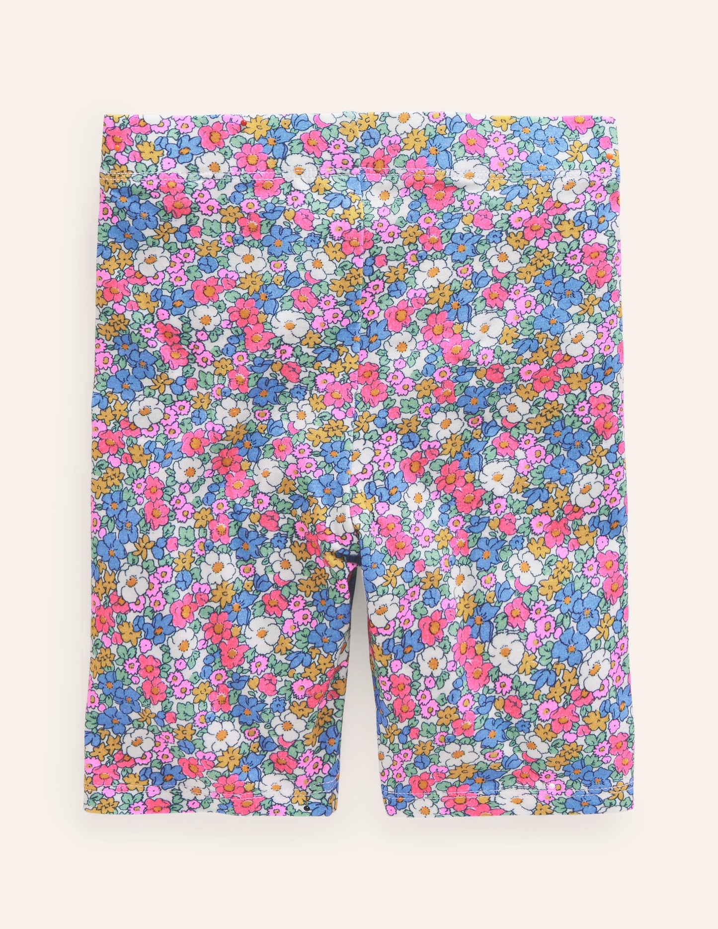 Cycling Shorts-Festival Pink Nautical Floral