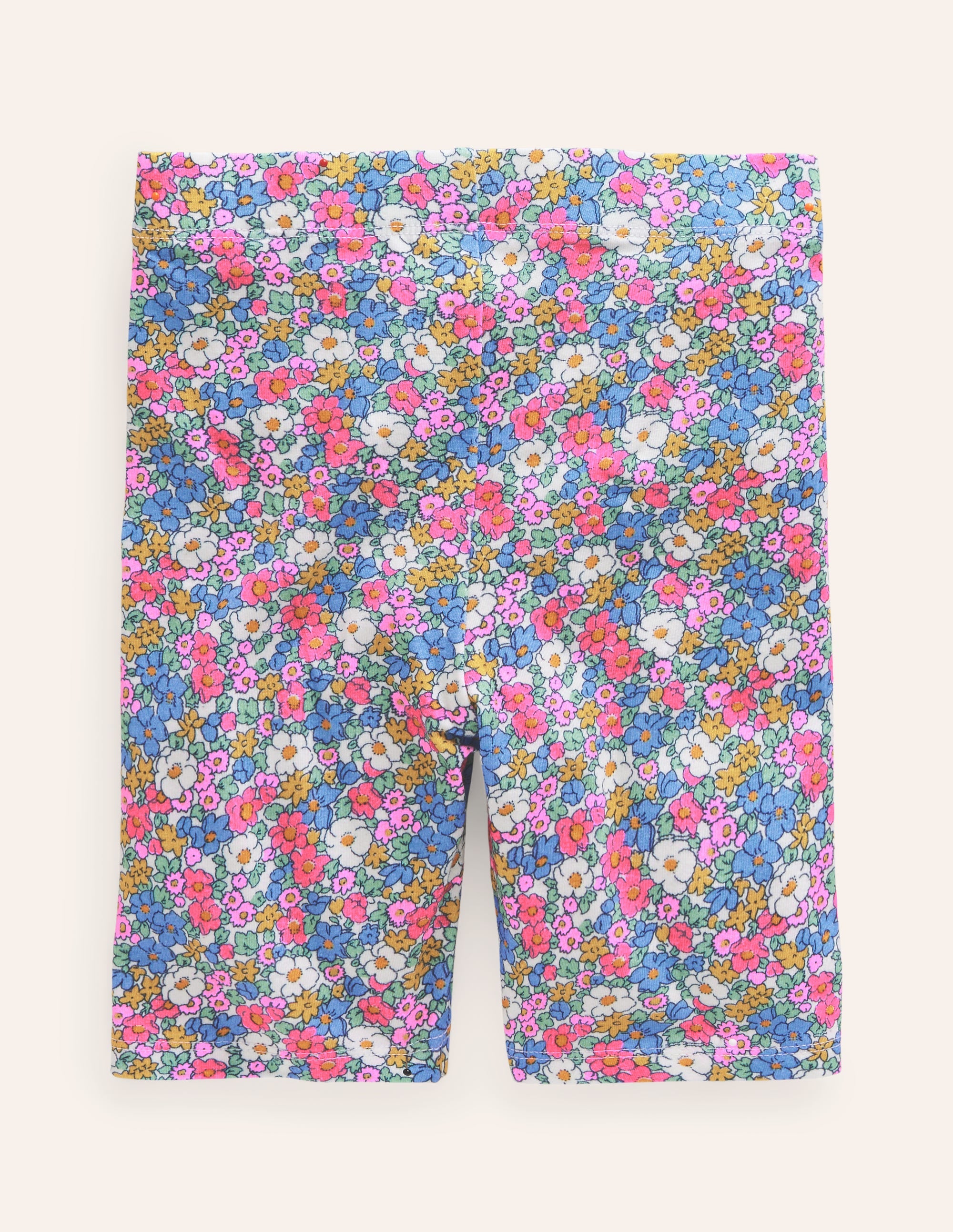 Cycling Shorts-Festival Pink Nautical Floral - Image 2