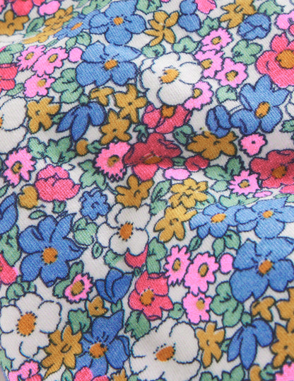 Cycling Shorts-Festival Pink Nautical Floral-3