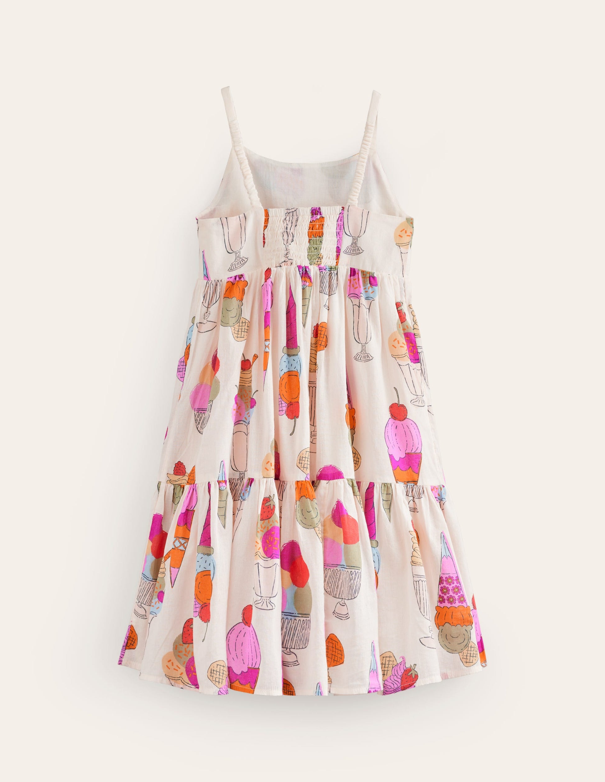 Tiered Twirly Sundress-Ivory Ice Creams-2