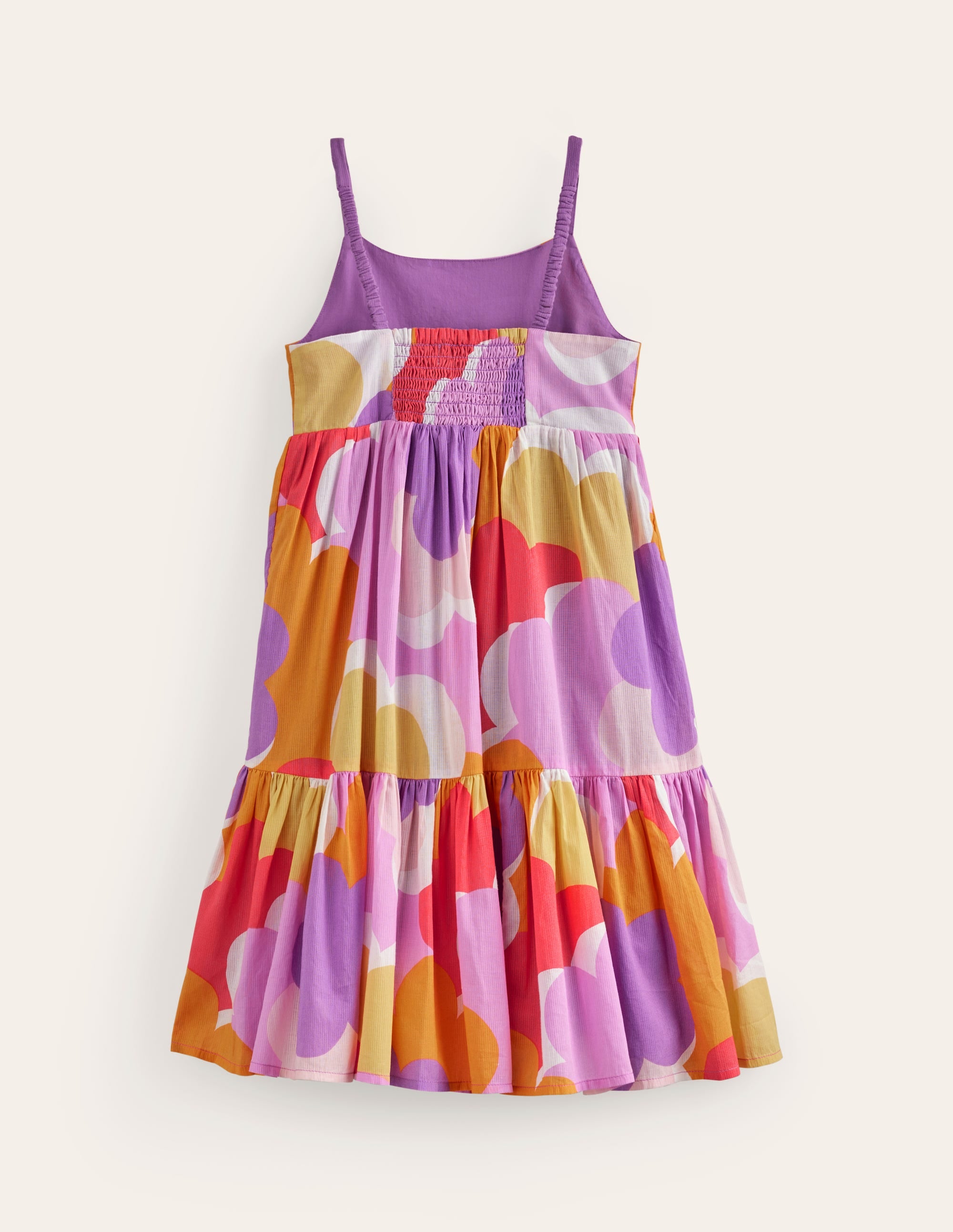 Tiered Twirly Sundress-Jam Red Daisy Cloud - Image 2