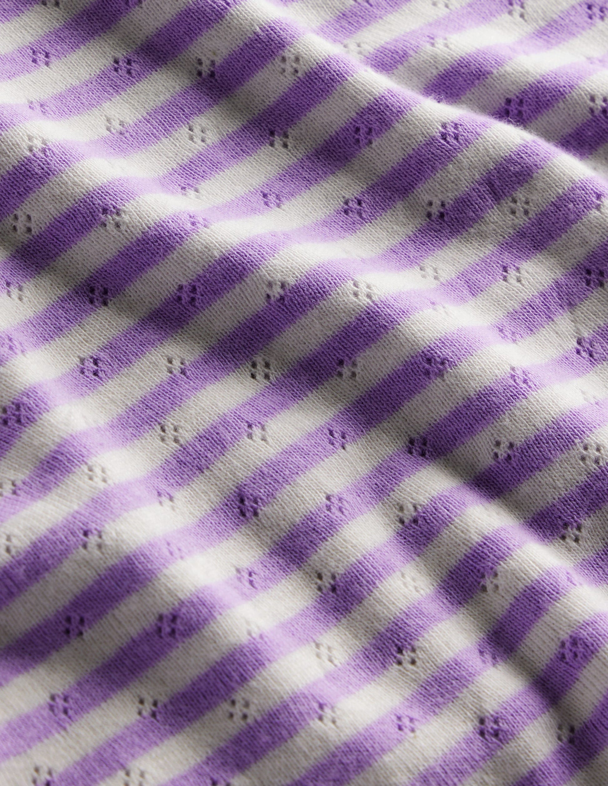 Pointelle Vest-Ivory/Misty Lavender Stripe-3