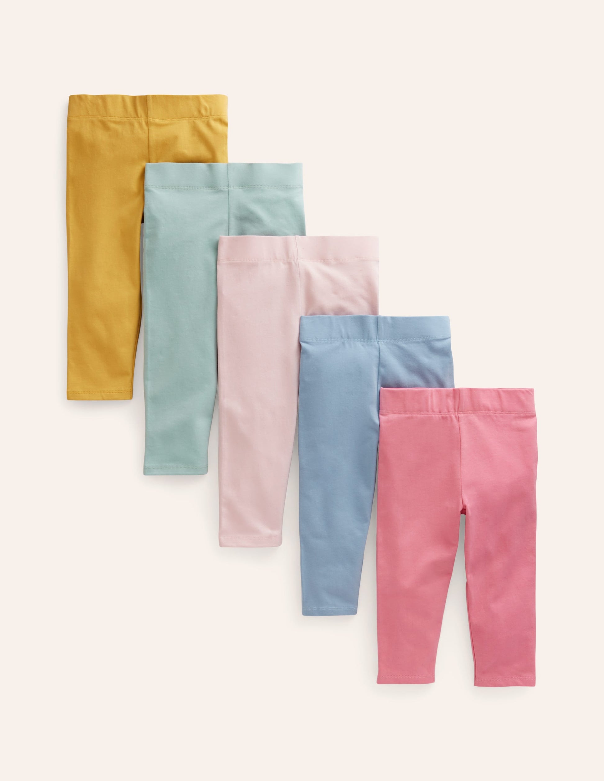 5-Pack Cropped Leggings-Multi Pastel Rainbow-1