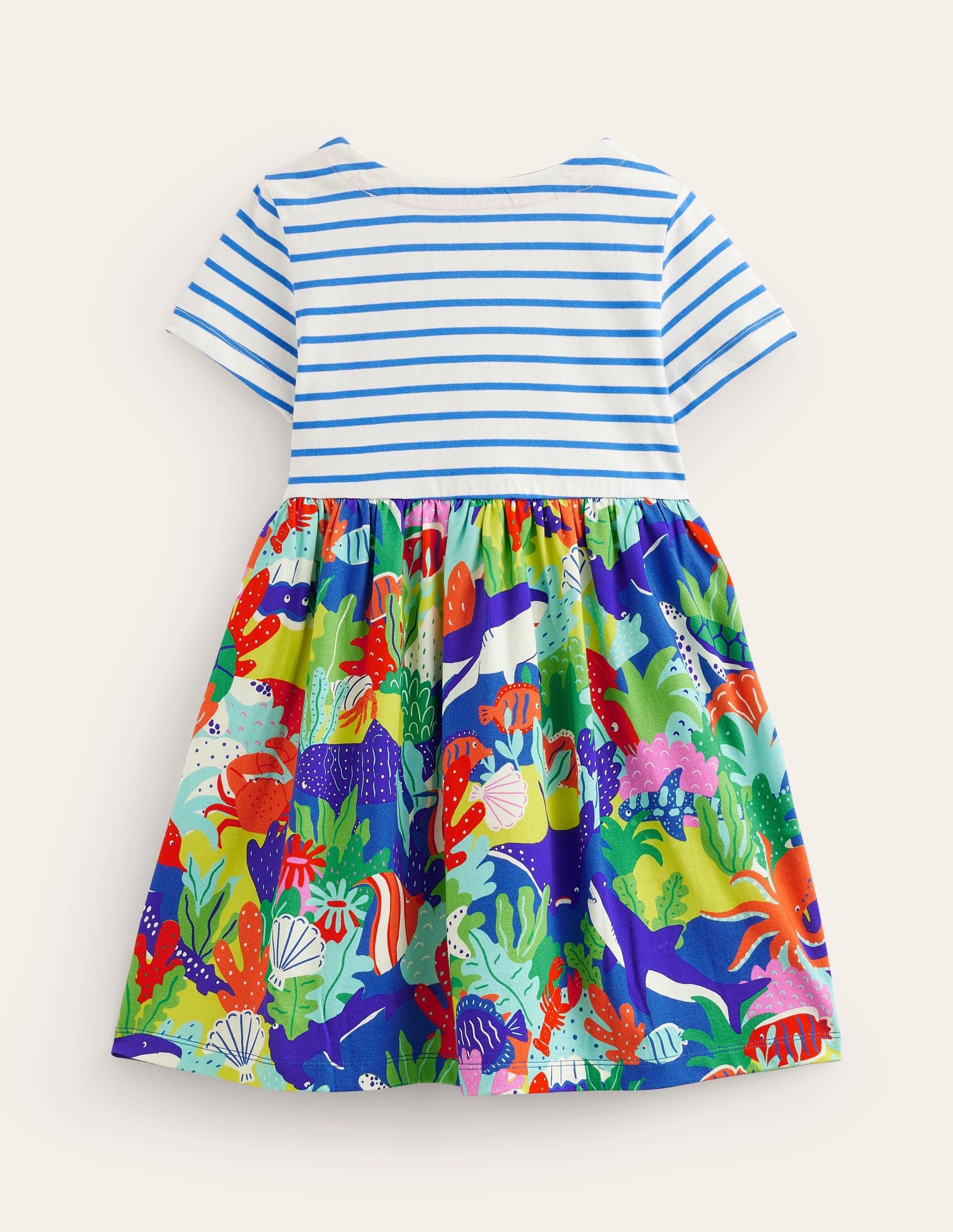 Hotchpotch Jersey dress-Sapphire Blue Underwater - Image 2
