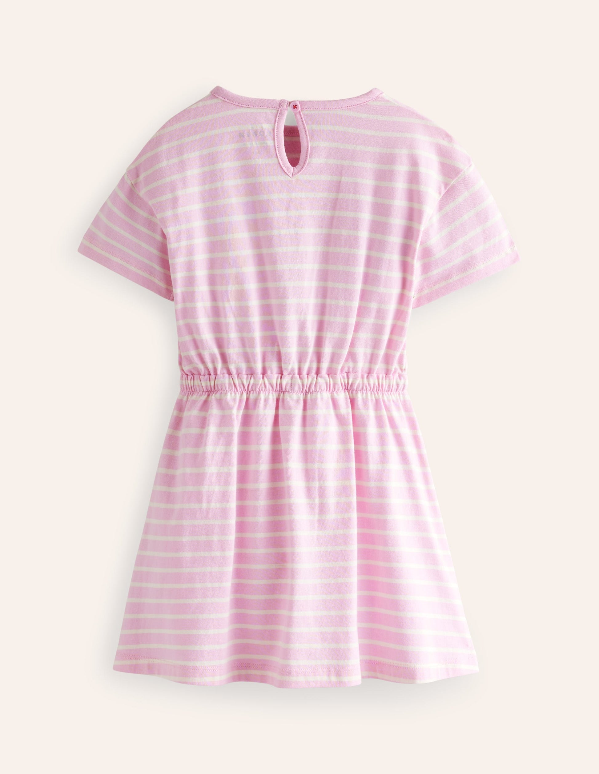 Tie Waist Applique Dress-Sweet Pea/Ivory Ice Cream-2