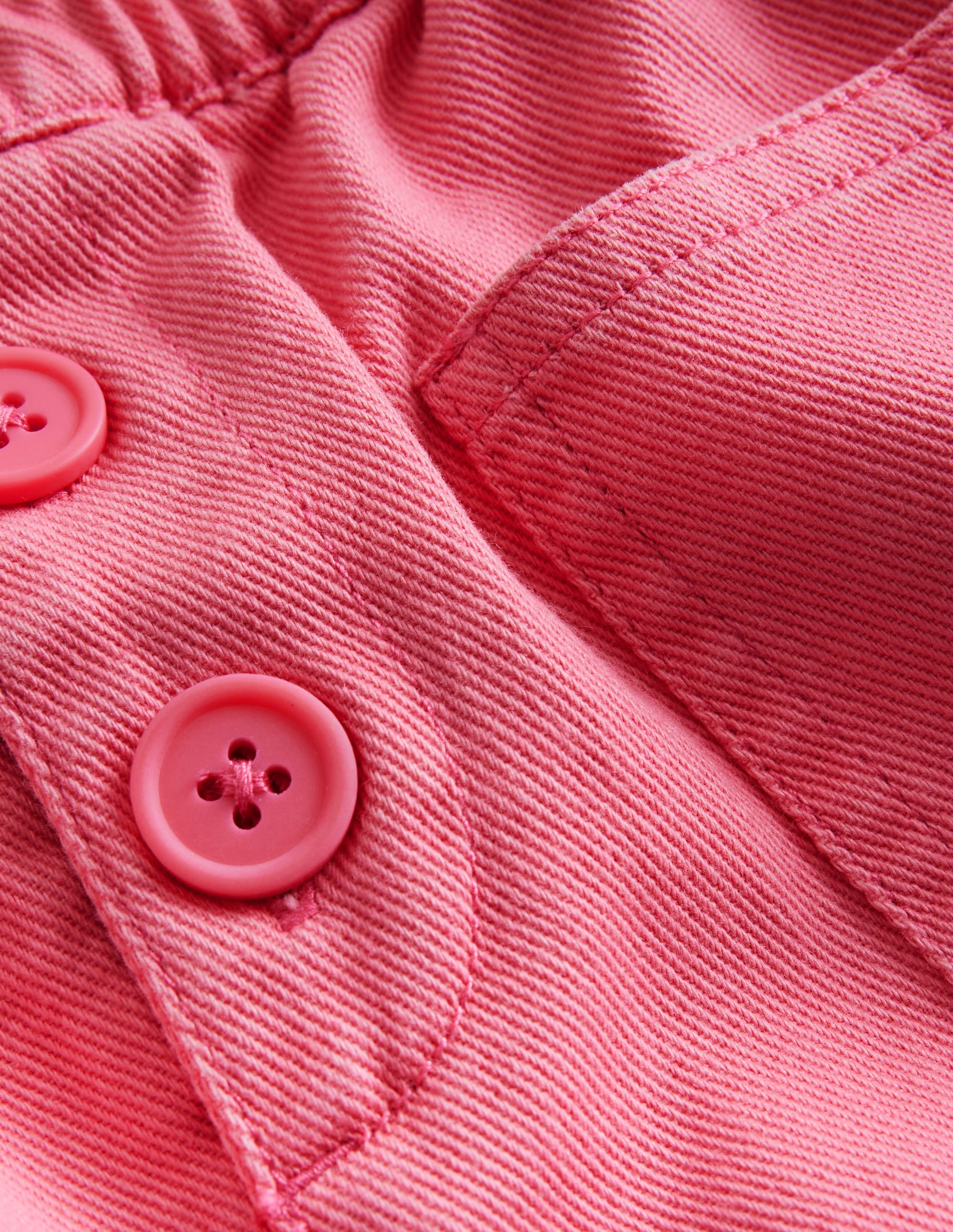 Button Pull-on Mini Skirt-Strawberry Milkshake - Image 3