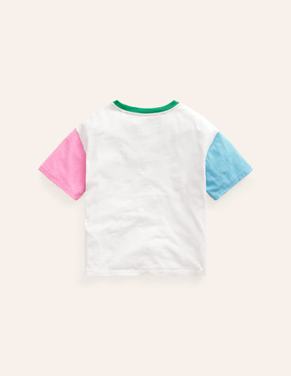 Boucle Relaxed T-shirt-Vanilla White Escape To Nature-2