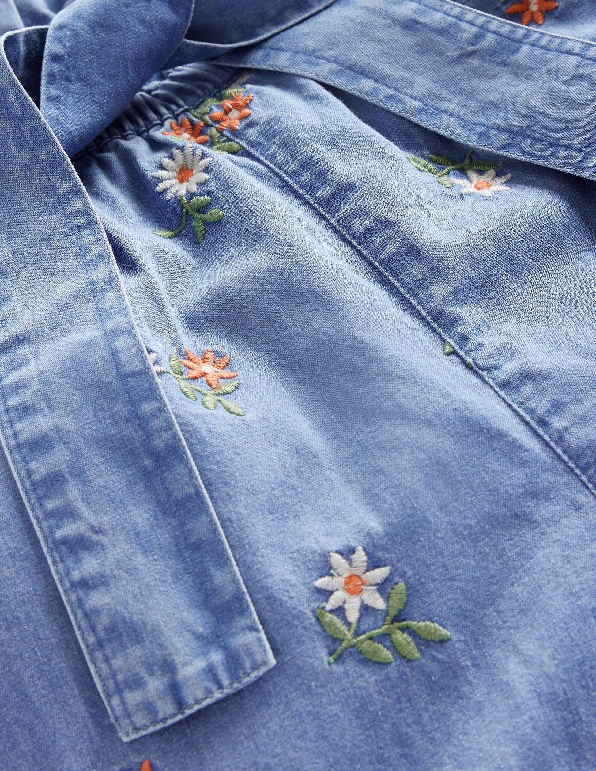 Wide Leg Trousers-Mid Vintage Embroidered-3