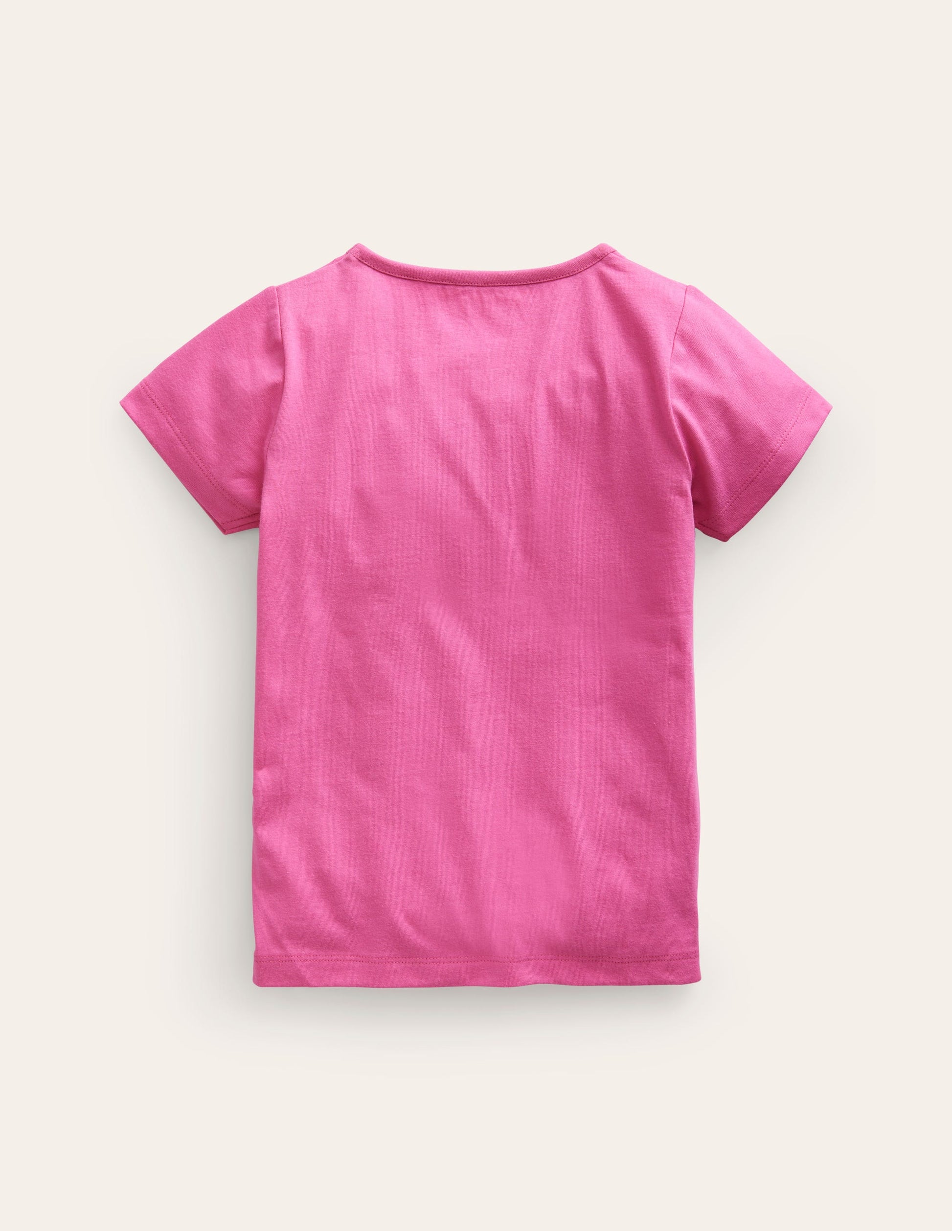 Short Sleeve Appliqué T-shirt-Pink Baby Leopard-2